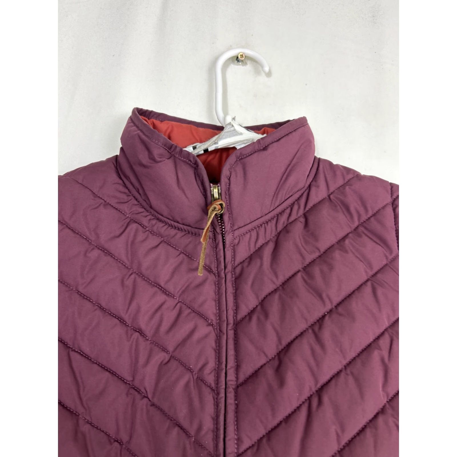 Vintage Woolrich Vest Womens Medium Full Zip Red Quilted Polyester VEST 21” 25” Size M / US 6-8 / IT 42-44 - 3 Thumbnail