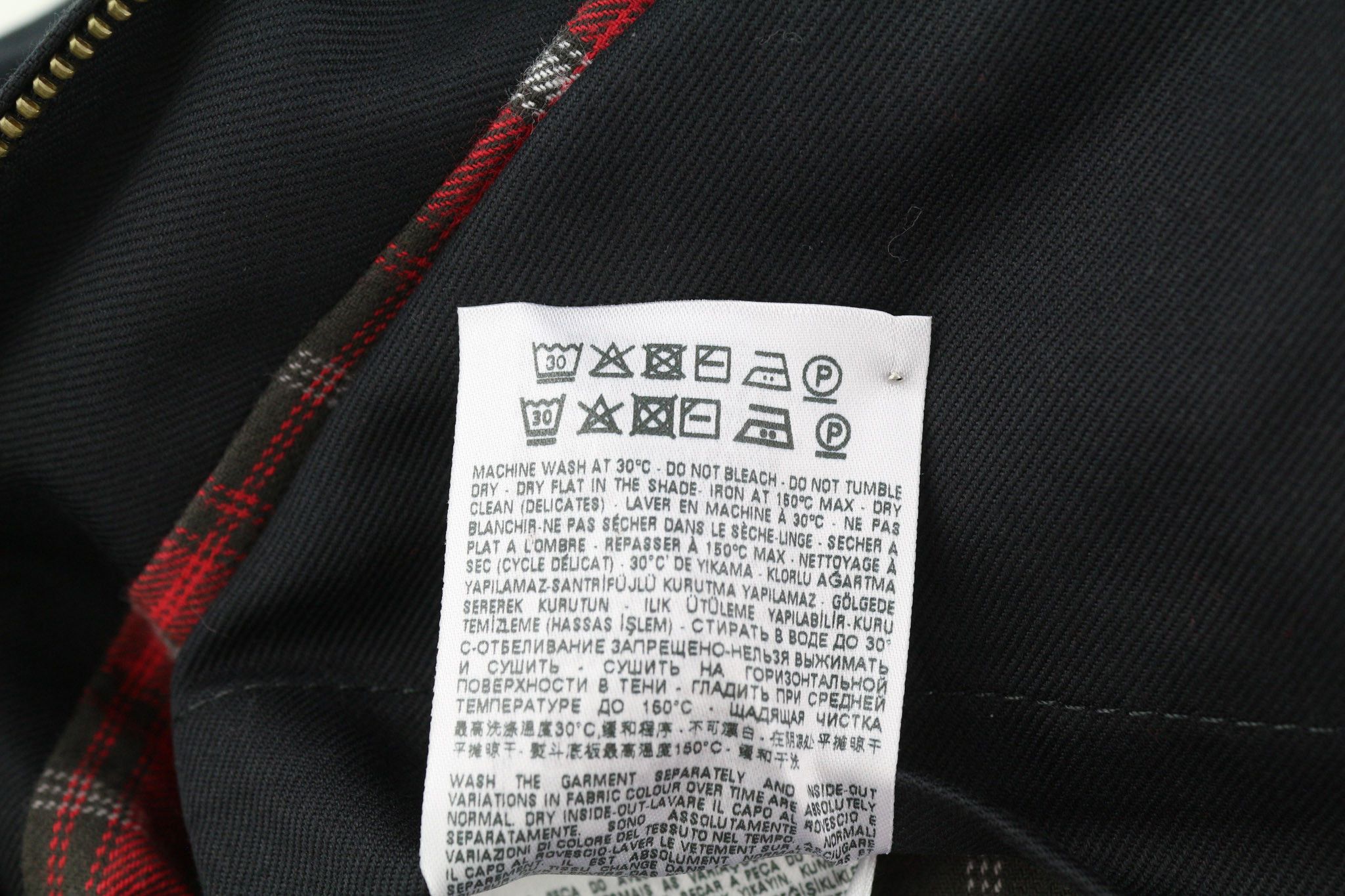 Diesel J-HARRY M Black Band Neck Plaid Lined Jacket 40032 Size US M / EU 48-50 / 2 - 12 Thumbnail