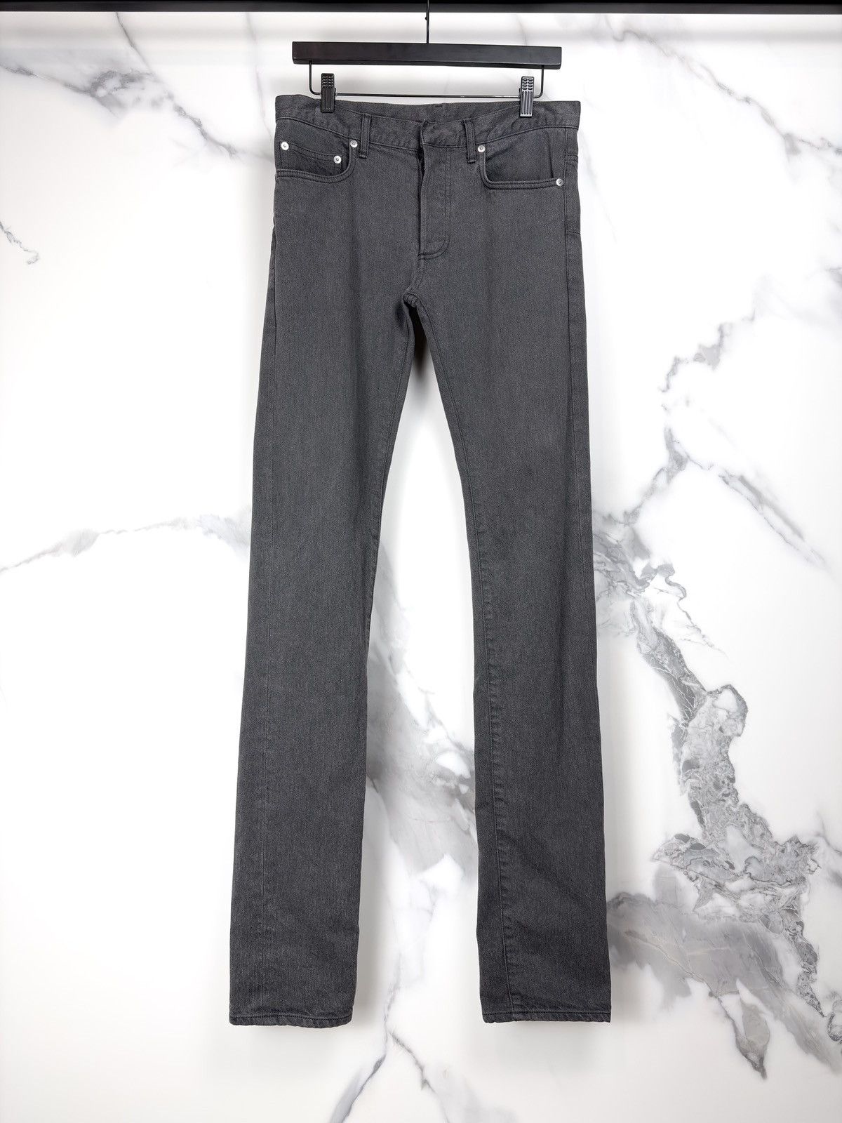 Dior Dior Homme Unaltered Dark Gray Skinny Denim Jeans KVA Size US 30 / EU 46 - 1 Thumbnail