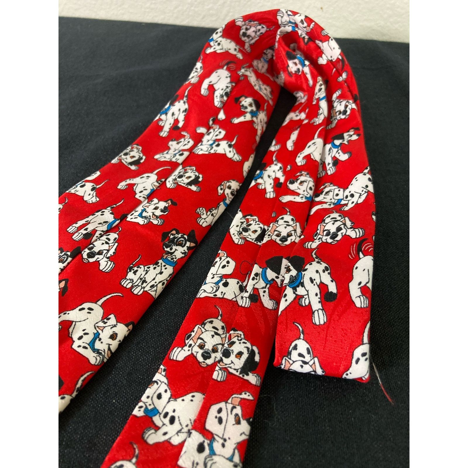 Disney Disney 101 Dalmatians Men's Necktie Red VTG 90s Characters Size ONE SIZE - 5 Thumbnail