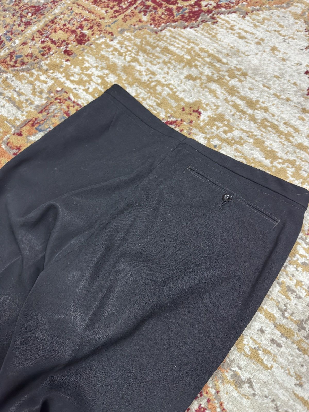 Japanese Brand 1980s Wool Suit Pants Baggy Trousers Blend Balenciaga Rick Size US 32 / EU 48 - 5 Thumbnail