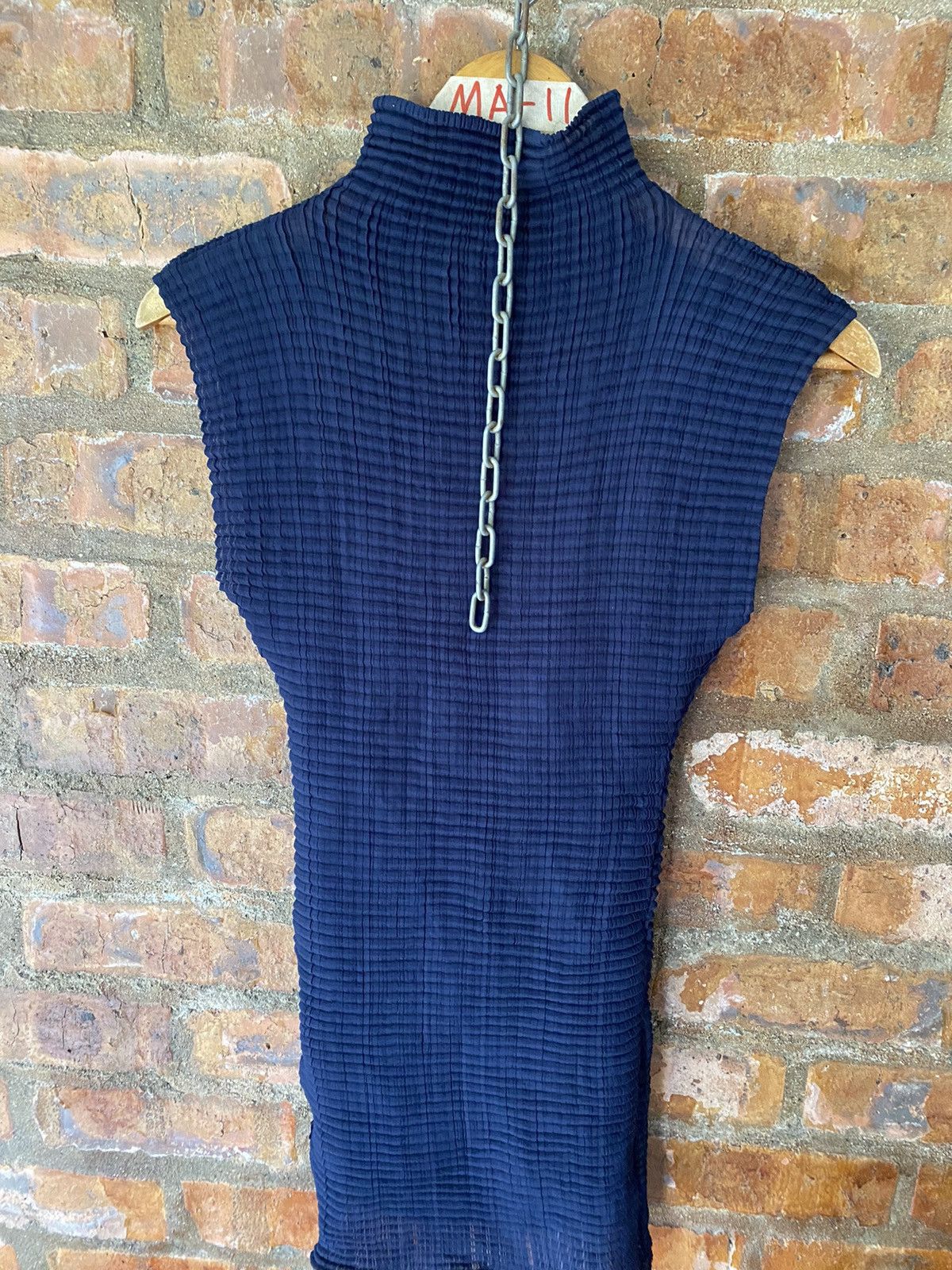 Pleats Please Issey Miyake 1990s Issey Miyake Pleat please High neck shirt Size S / US 4 / IT 40 - 9 Thumbnail