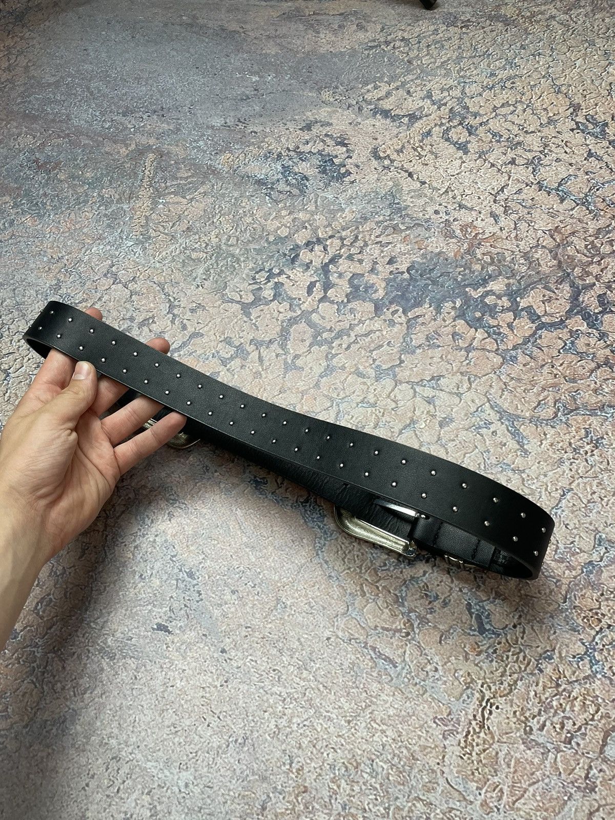Designer Vintage black American western cowboy boho star-studded belt Size ONE SIZE - 3 Thumbnail