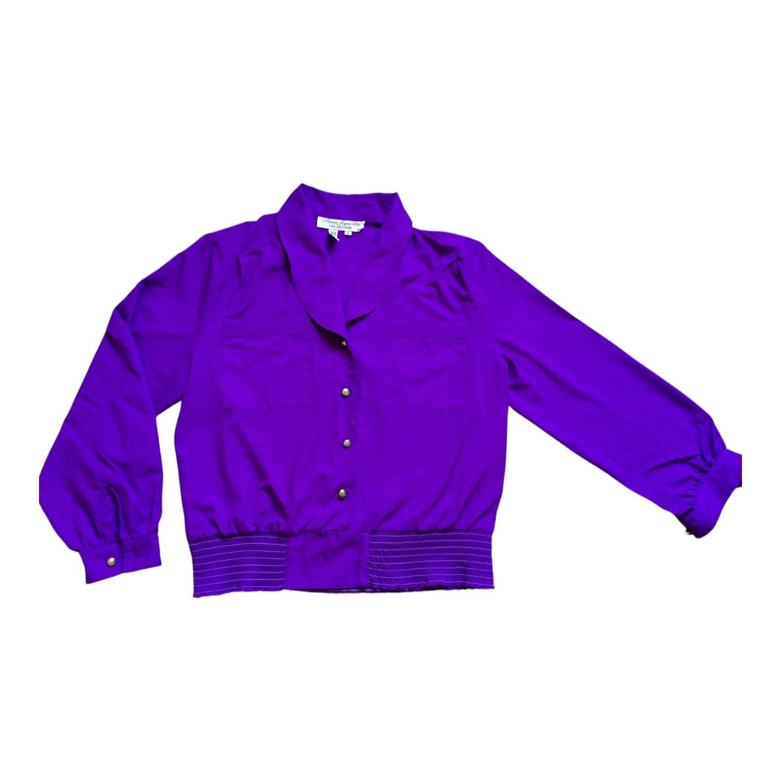 Other Women's Purple Button Up by Laura & Jayne Petite, Size 10 Size L / US 10 / IT 46 - 1 Thumbnail