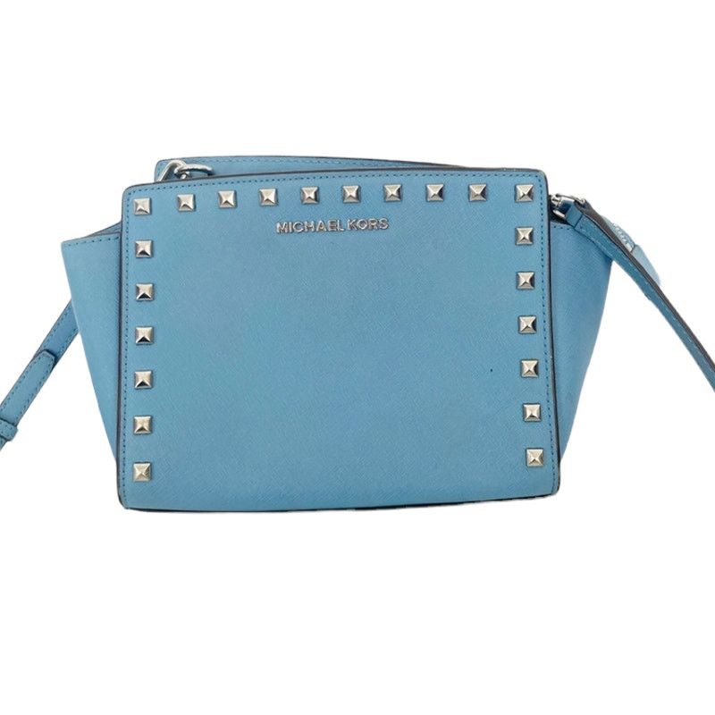 Michael Kors Michael Kors Light Blue Studded Crossbody Bag Size ONE SIZE - 8 Thumbnail