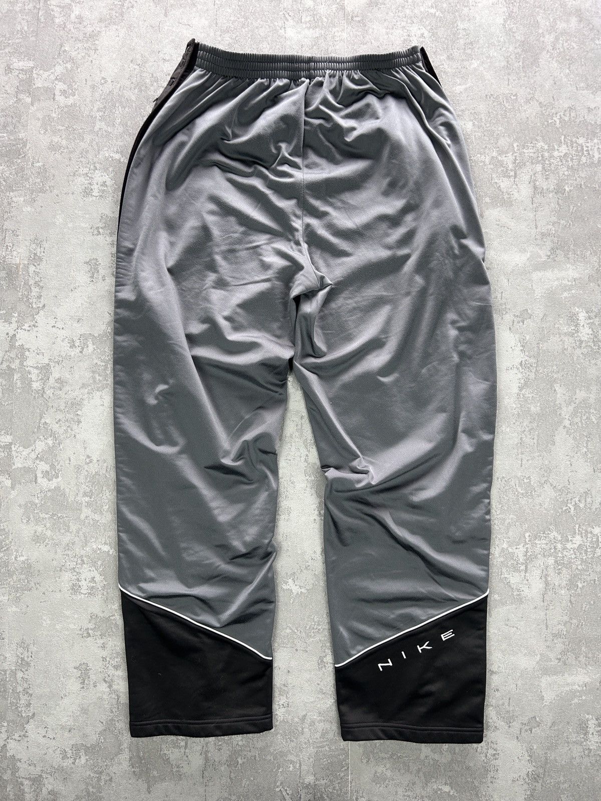 Nike × Vintage Vintage 90s Nike Snap Button Side Track Pants Size US 36 / EU 52 - 5 Thumbnail