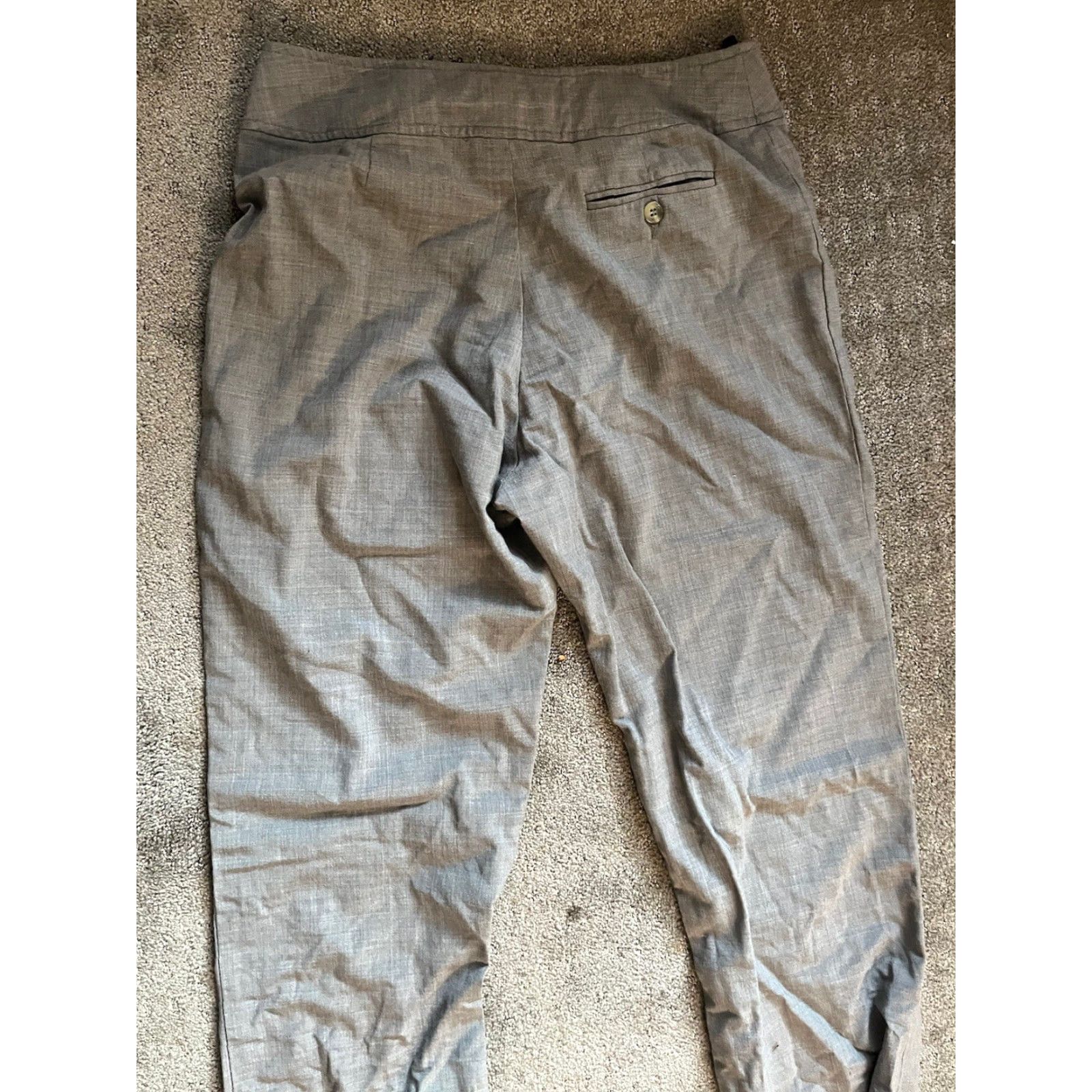 French Connection FRENCH CONNECTION Wide Leg Dress Pants Gray Wool Viscose Blend Adult 10 Classic 90s Womens Size 32" / US 10 / IT 46 - 4 Thumbnail