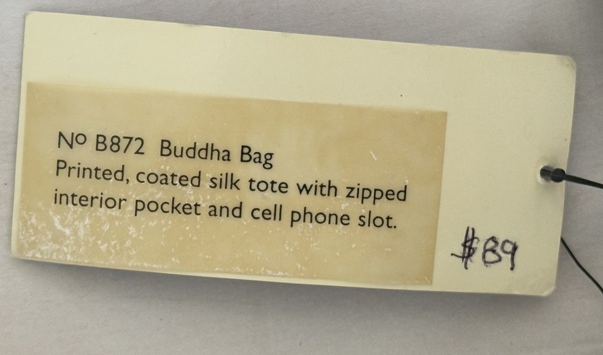 Vintage Buddha Quan Yin Goddess of Love Silk Tote Size ONE SIZE - 4 Thumbnail