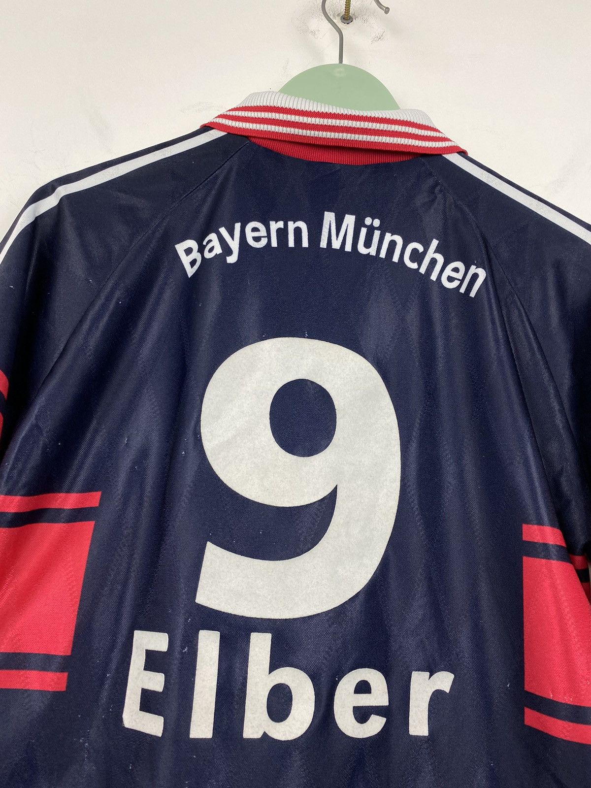 Adidas Vintage Bayern Munich 1997 1998 Elber #9 Soccer Jersey PSG Size US XS / EU 42 / 0 - 9 Thumbnail