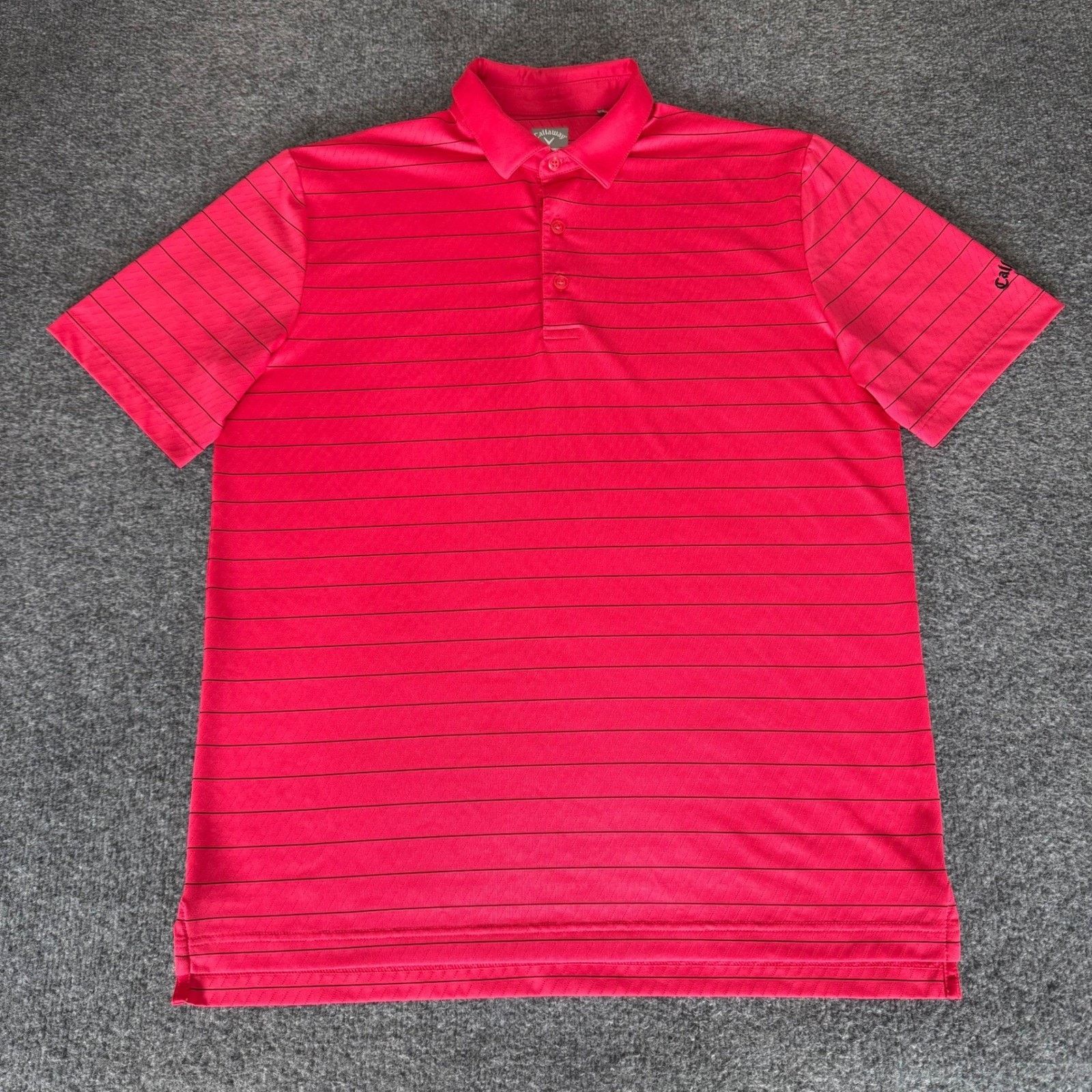 Callaway Callaway Golf Polo Shirt Mens Medium Pink Striped Opti Dri Size US M / EU 48-50 / 2 - 1 Thumbnail