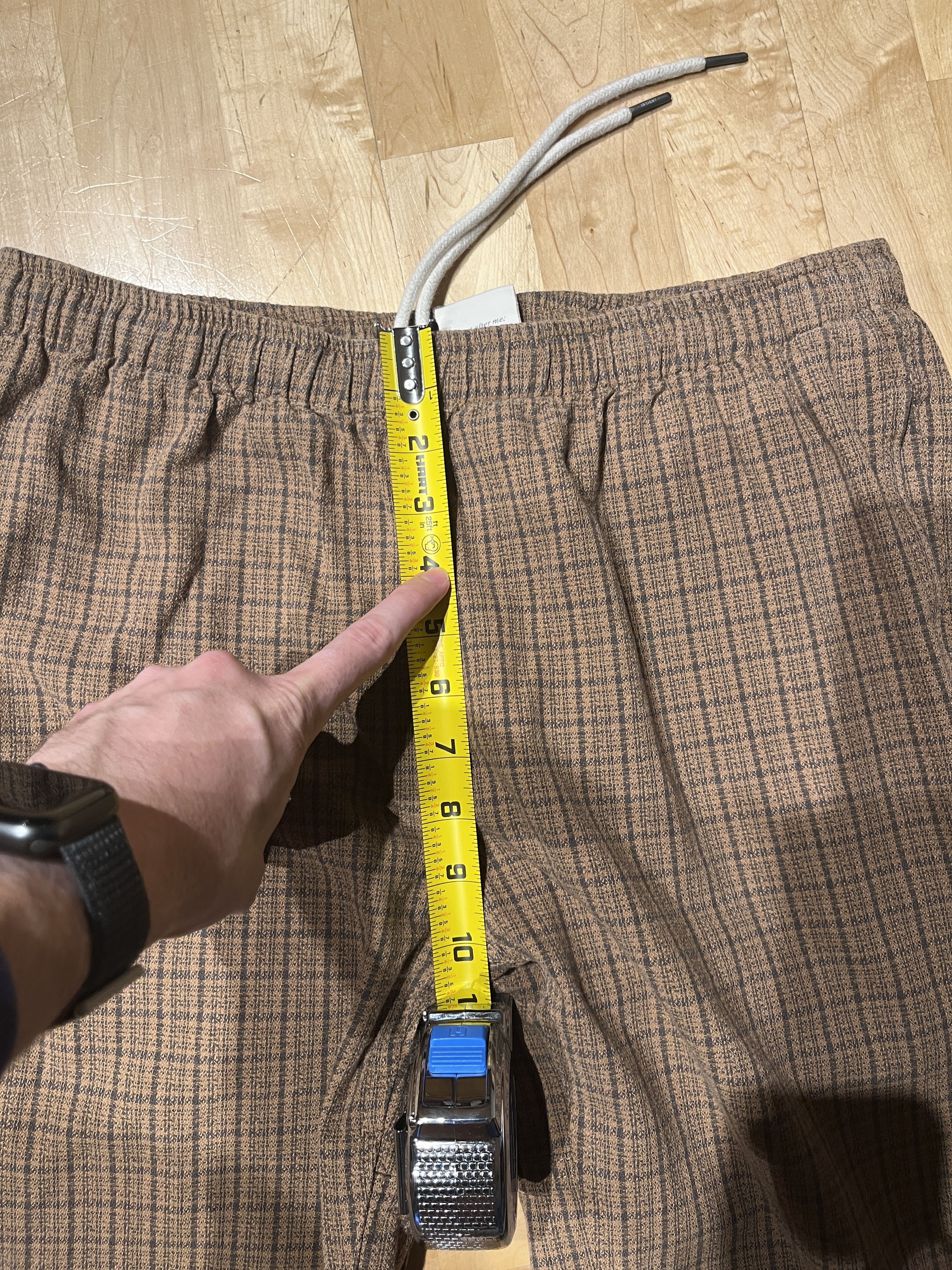 Insight Insight Men's Checked Plaid Brown Pants Adjustable - Medium Size US 30 / EU 46 - 8 Thumbnail