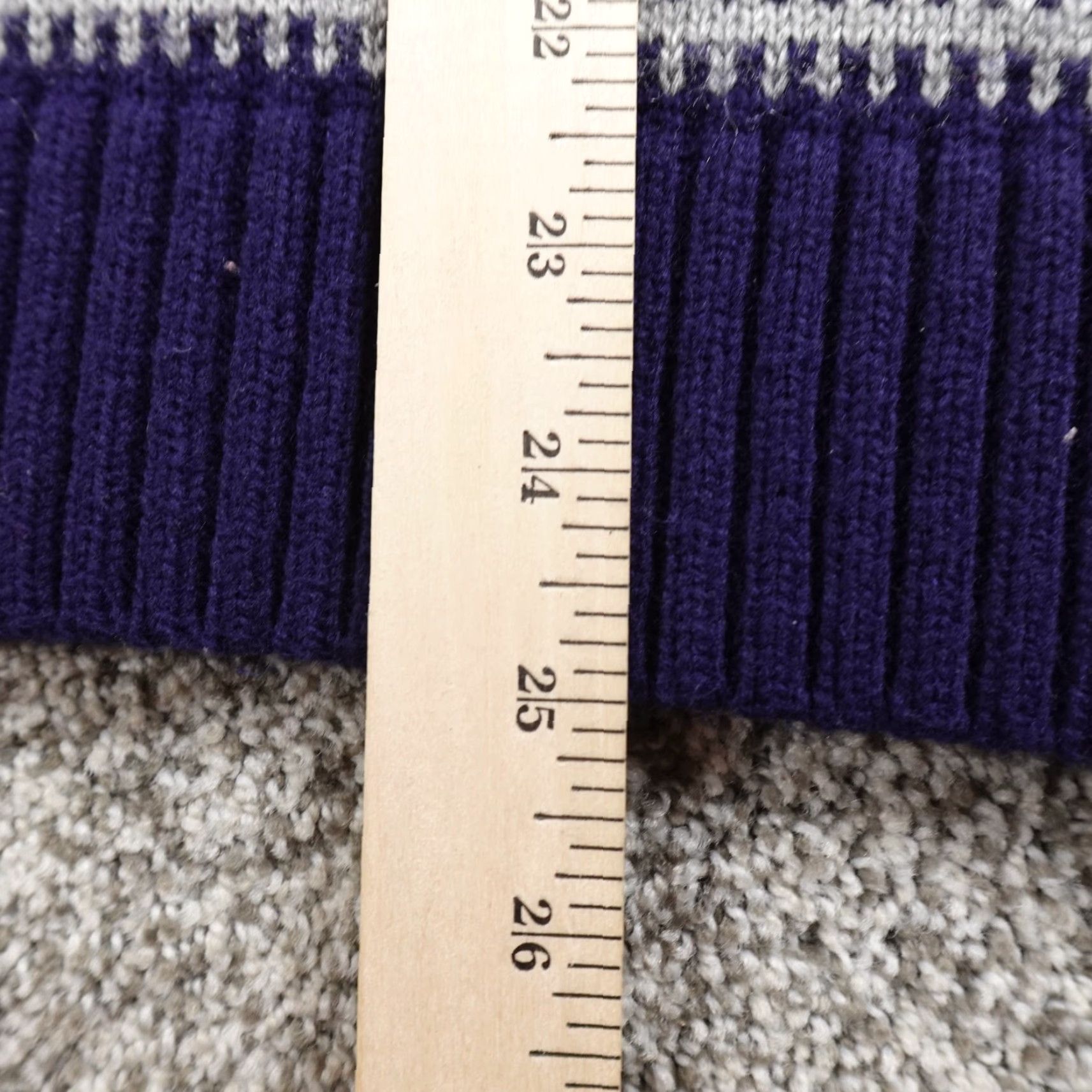Vintage VTG Cable Knit Sweater Womens M White Blue Nordic Fair Isle Crewneck Sweatshirt Size M / US 6-8 / IT 42-44 - 7 Thumbnail