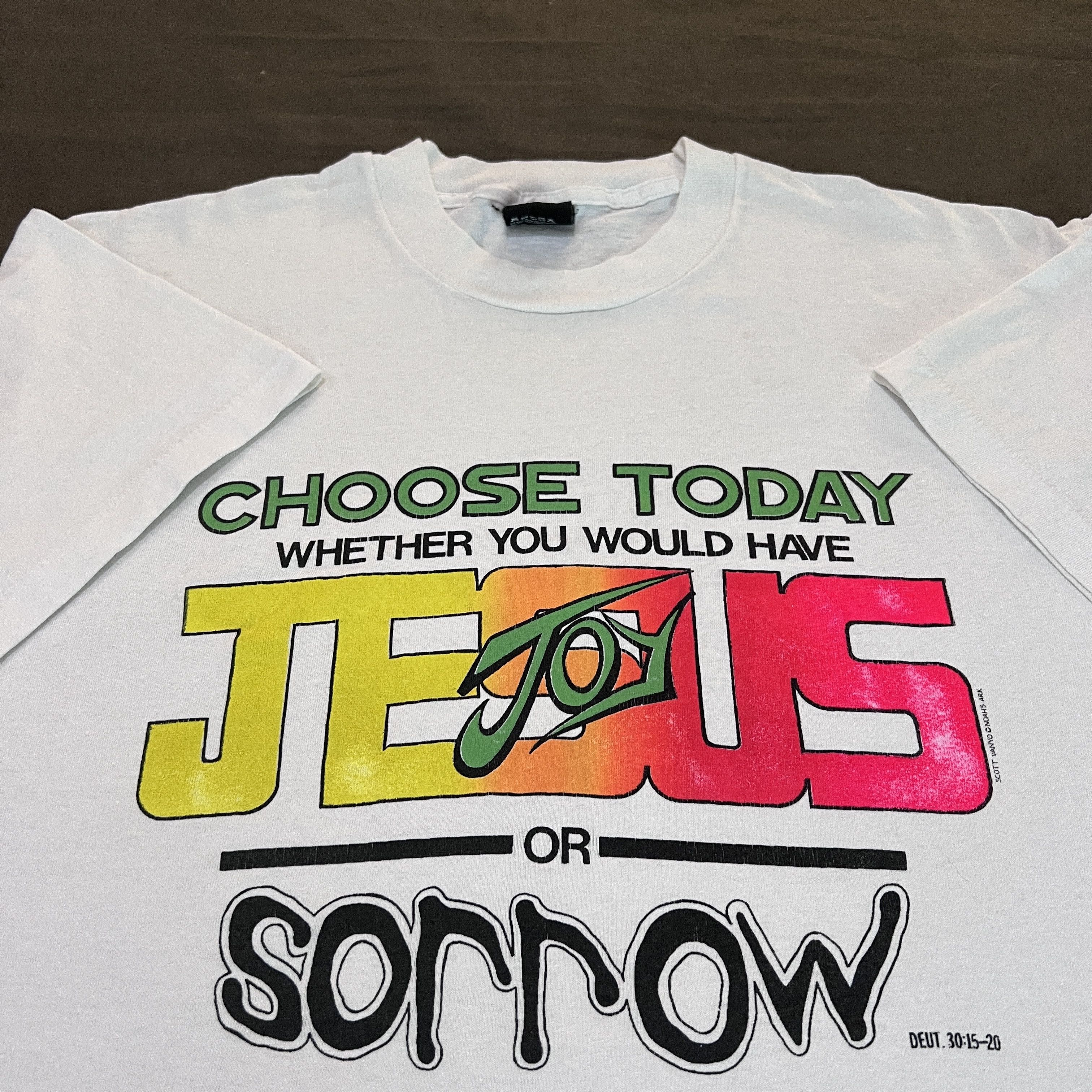 Vintage Vintage 90s Jesus God Bible Holy Promo Tee XL Size US XL / EU 56 / 4 - 1 Thumbnail