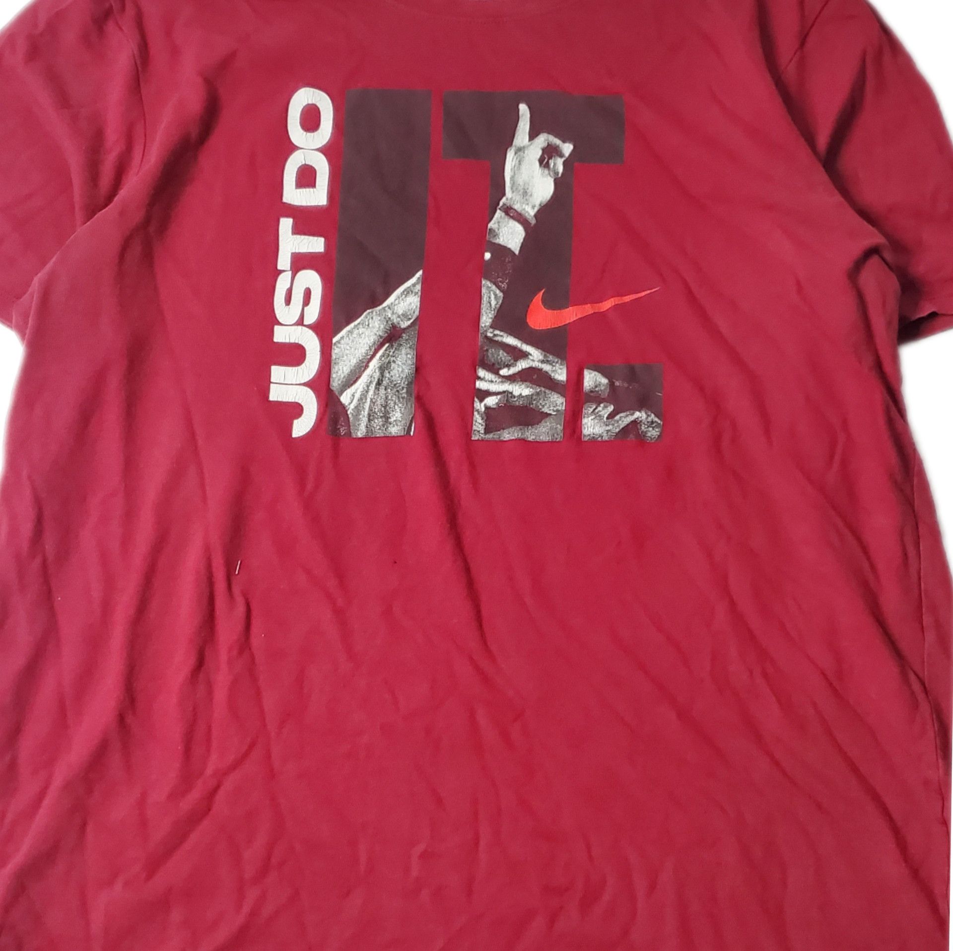 Vintage Nike Just Do It Photo Dri Fit T-Shirt Size US L / EU 52-54 / 3 - 2 Thumbnail