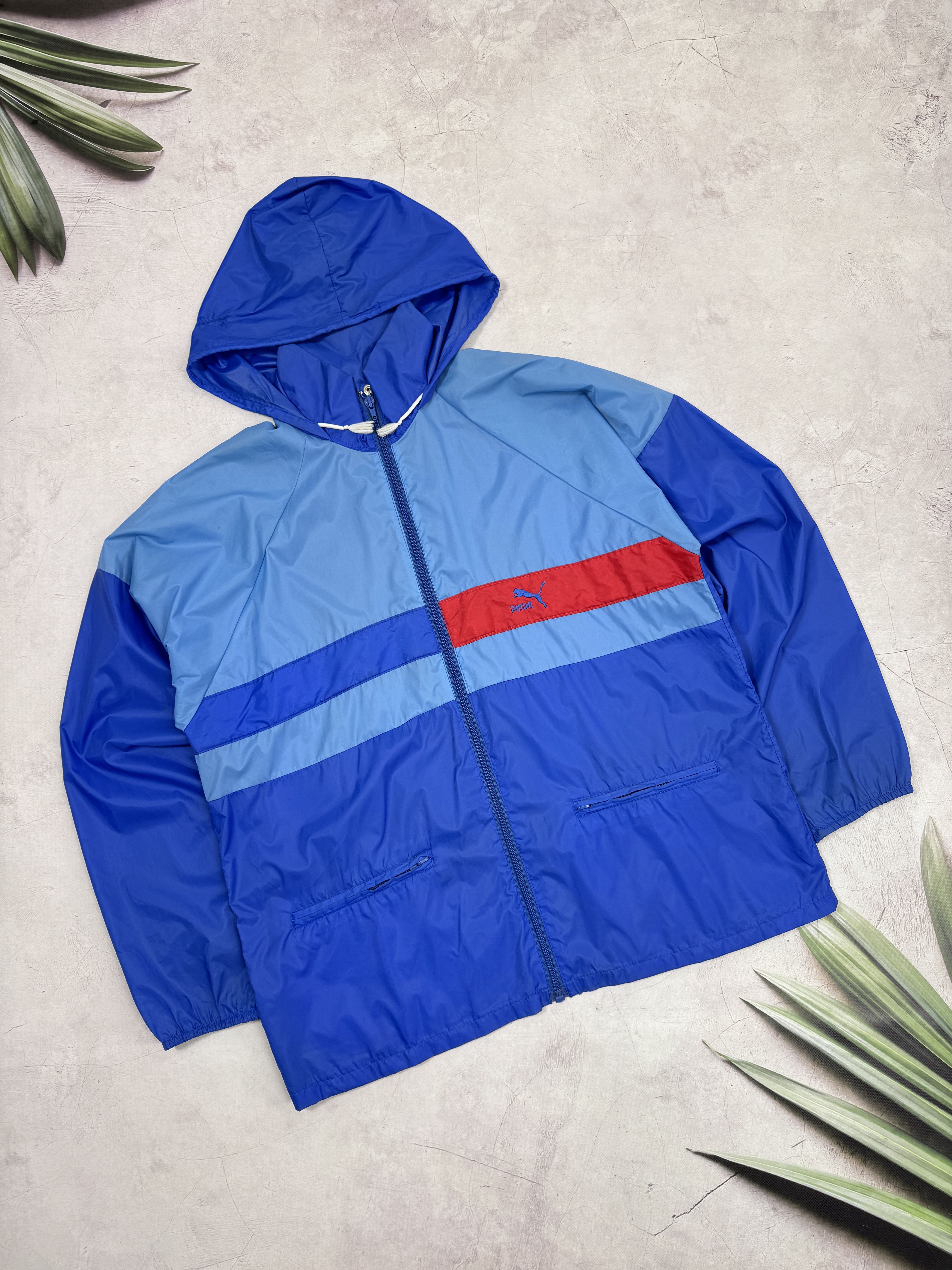 Puma × Vintage Vintage 80s Puma Windbreaker Jacket Size US M / EU 48-50 / 2 - 1 Thumbnail