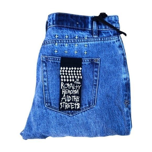 BRAND New Ksubi Jeans Size 30 Wasted No Rules Denim Blue