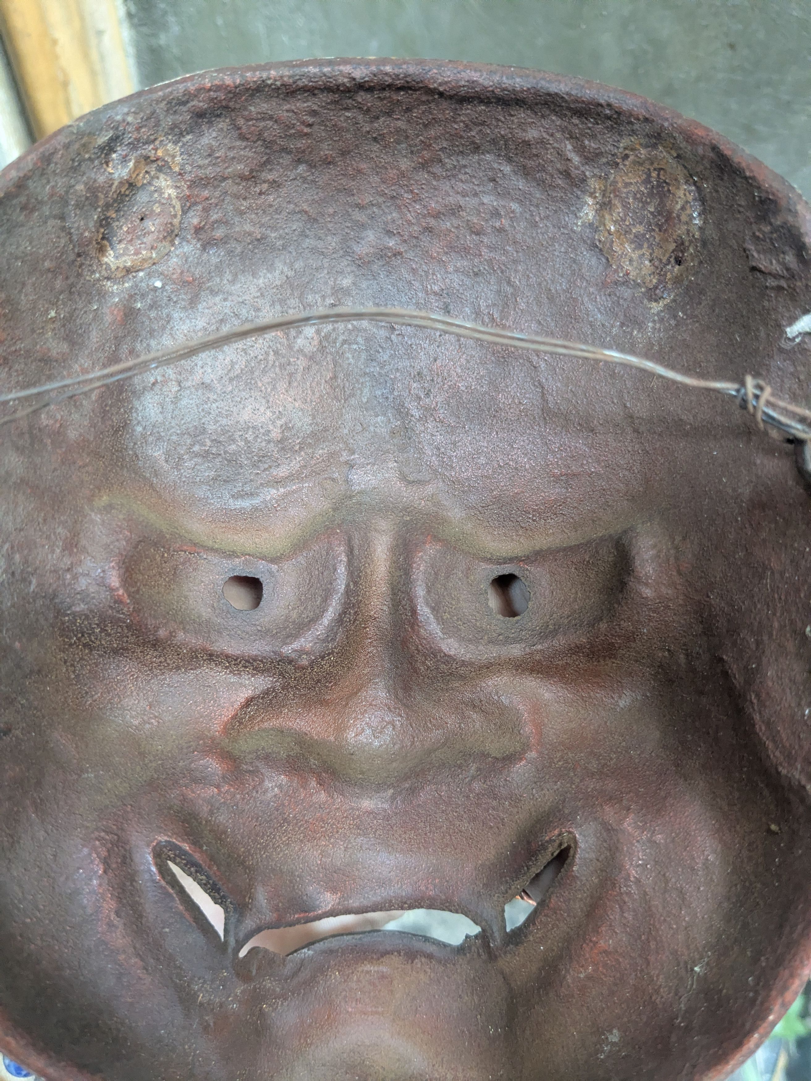 Vintage oni mask steel iron made in Japan vintage Size ONE SIZE - 10 Thumbnail