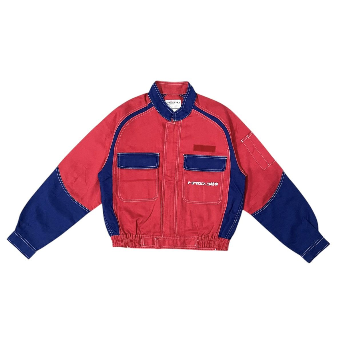 Japanese Brand × Sports Specialties Vintage Toyota Techno Two Tone Bomber Jacket Size US L / EU 52-54 / 3 - 1 Thumbnail