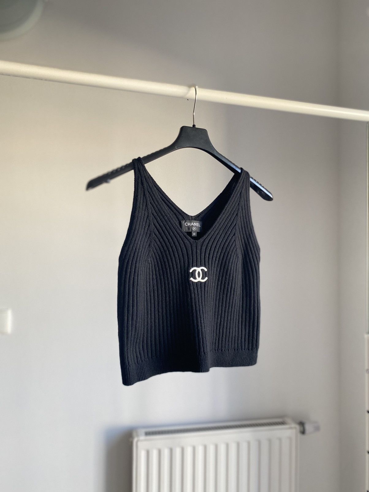 Chanel Chanel Ribbed Knit Tank Top Size M / US 6-8 / IT 42-44 - 8 Thumbnail