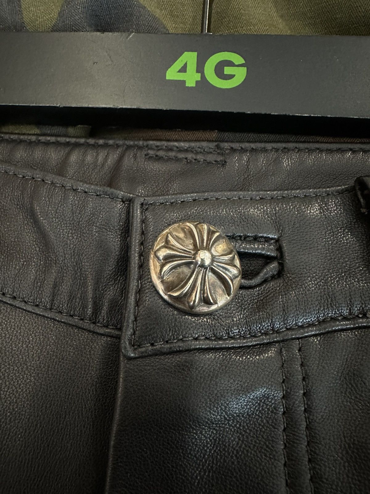 Chrome Hearts CHROME HEARTS LEATHER SHORTS Size 24" / US 00 / IT 34 - 4 Thumbnail
