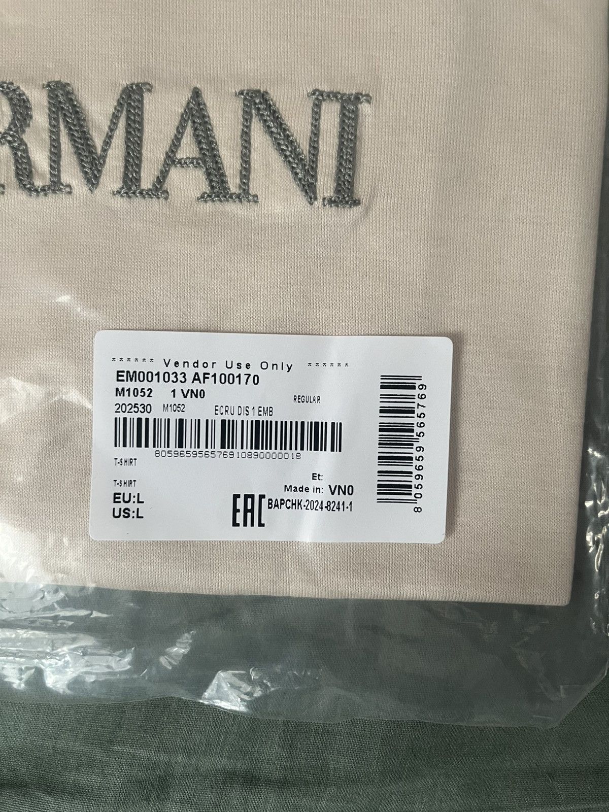 Emporio Armani t-shirt Emporio Armani Size US L / EU 52-54 / 3 - 6 Thumbnail