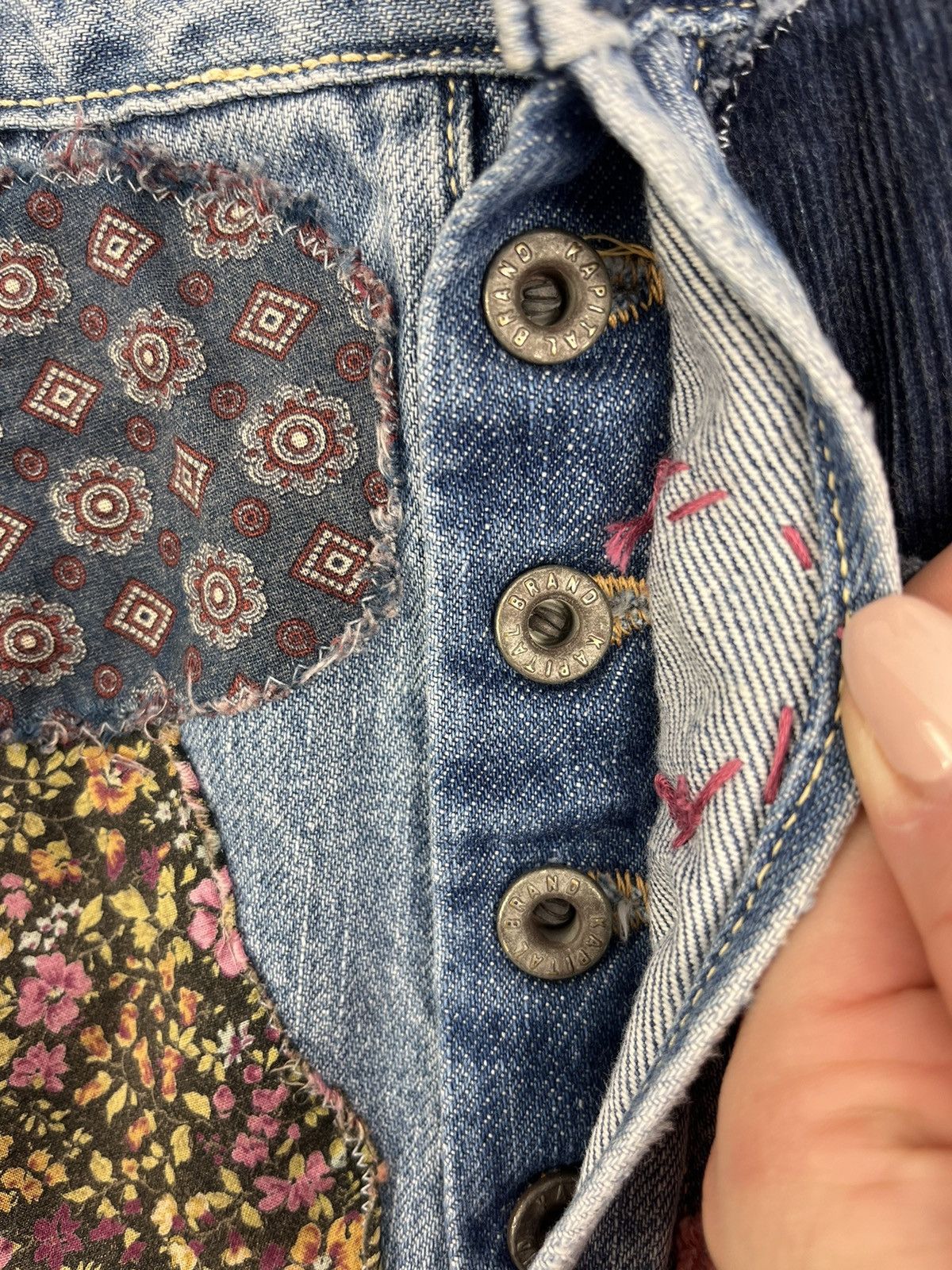 Kapital PATCH WORK JEANS Size US 34 / EU 50 - 6 Thumbnail