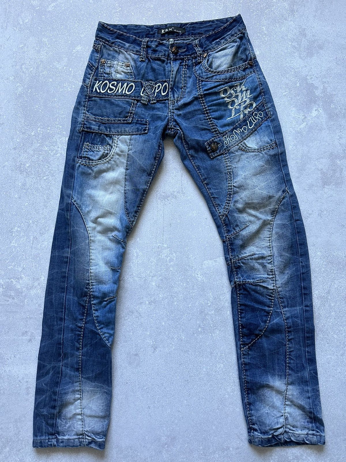 Japanese Brand × Vintage Jeans Kosmo-Lupo Y2K Japanese Style size 29 Vintage Crazy Size US 29 - 2 Thumbnail