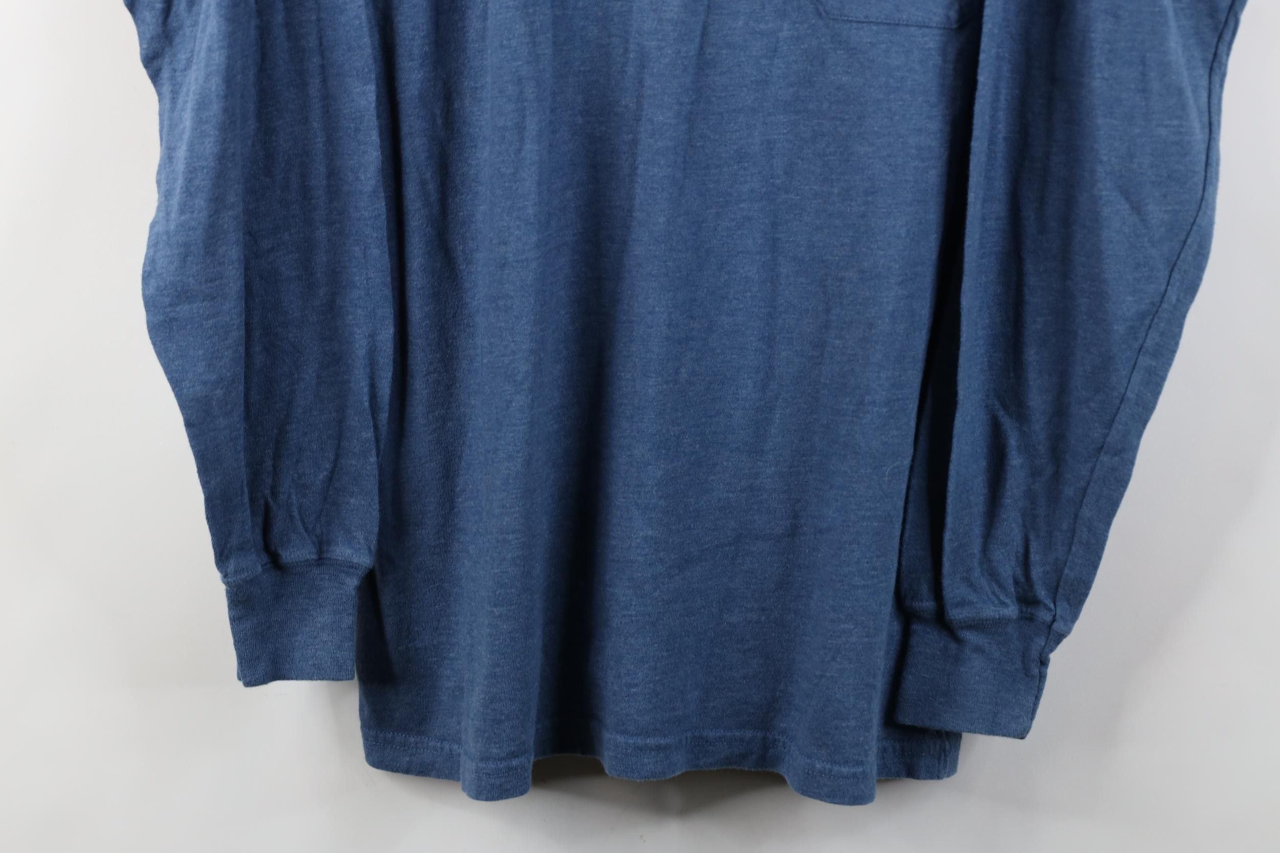 Vintage Vintage 90s Streetwear Blank Jersey Knit Long Sleeve T-Shirt Size US M / EU 48-50 / 2 - 3 Thumbnail
