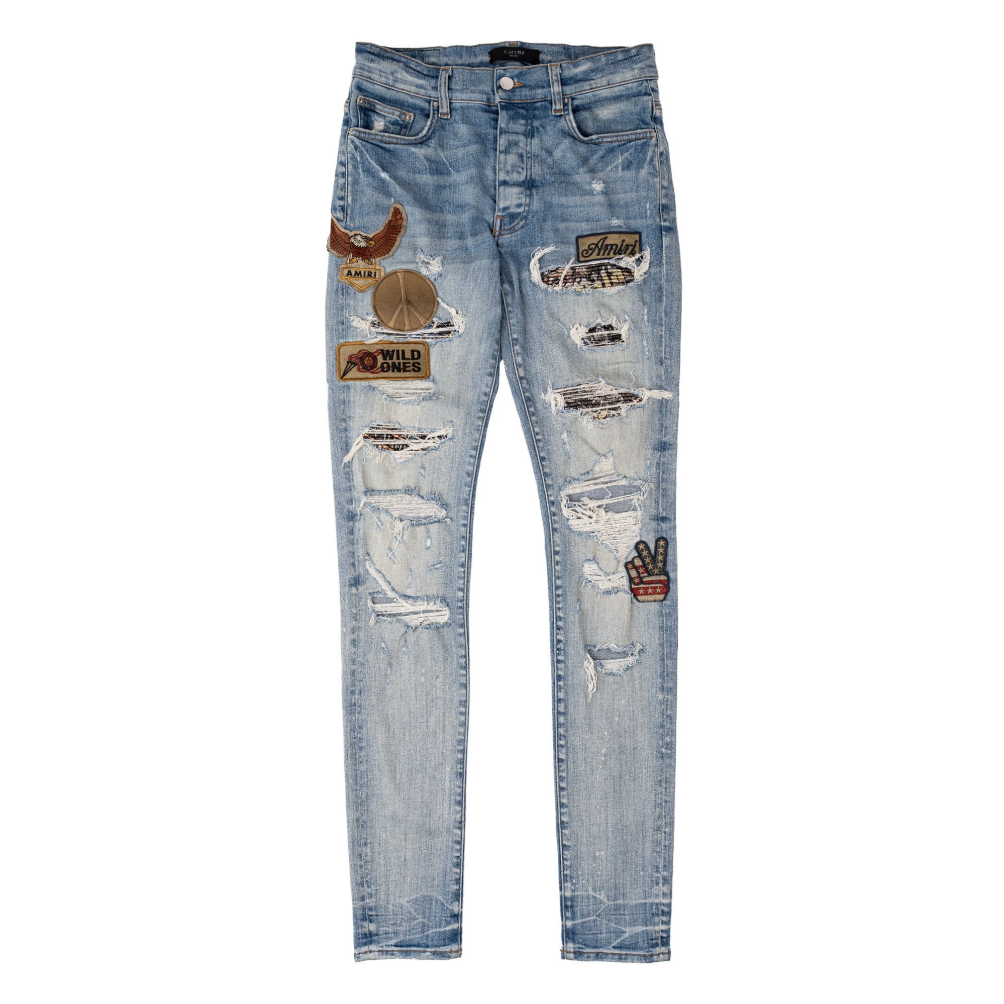 Amiri Art patch jean rn150712 | Grailed