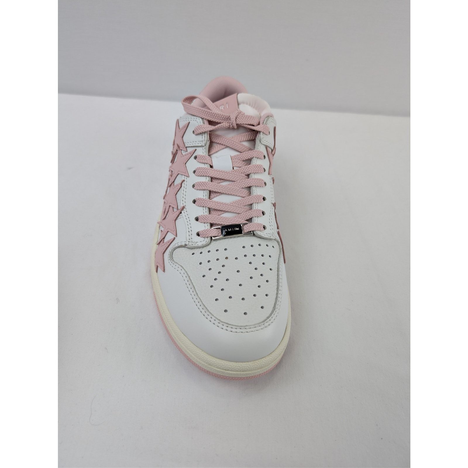 Amiri o1rshd1 Q:2 / Stars Low Top Sneakers in White/Pink Size US 8 / IT 38 - 11 Thumbnail