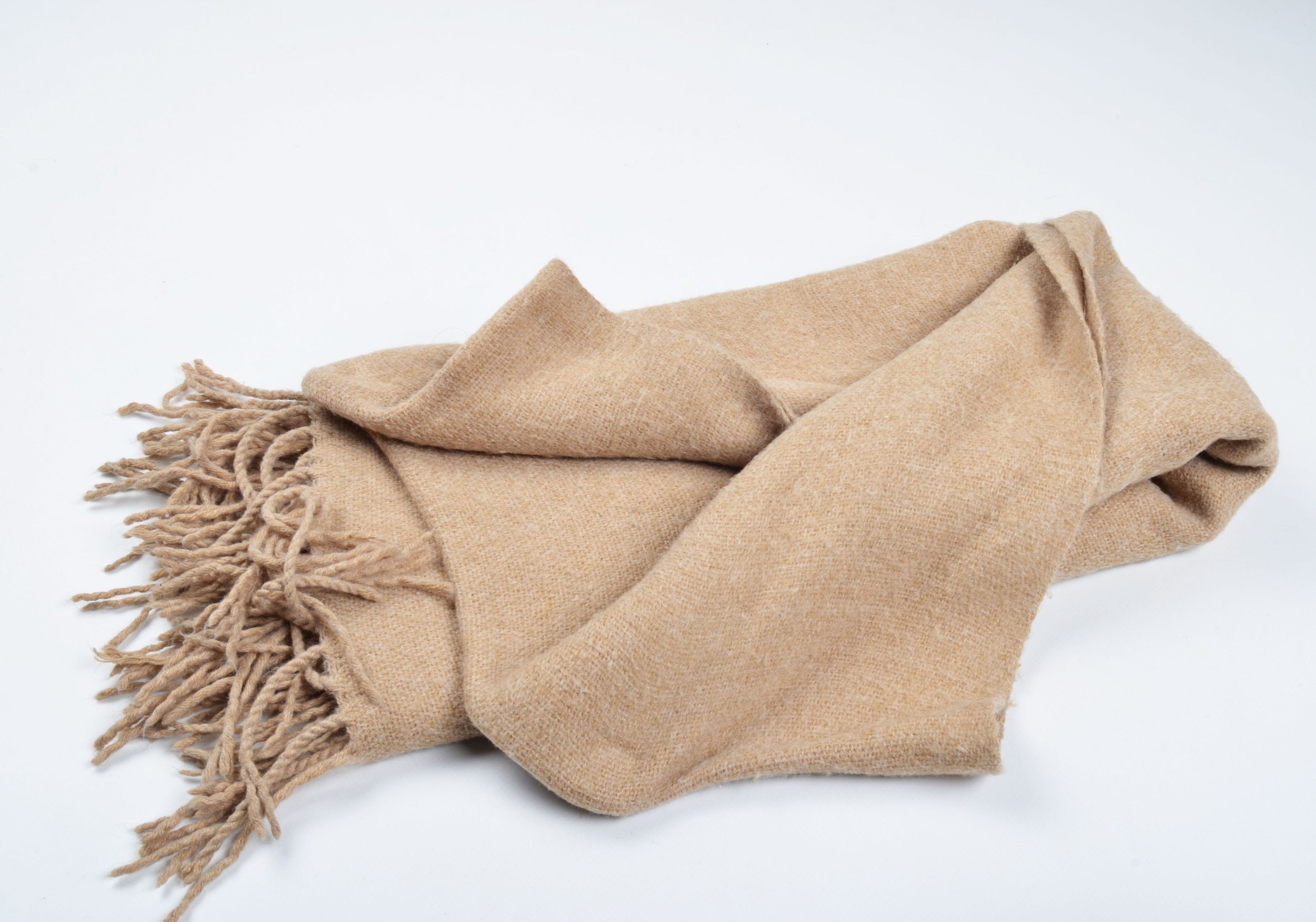 Acne Studios Acne Studios 100% Virgin Wool Beige Big Scarf Size ONE SIZE - 4 Thumbnail