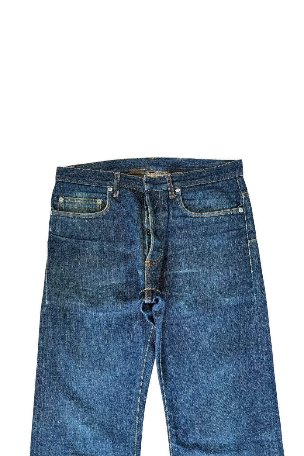 Dior DIOR HOMME HEDI SLIMANE WASHED RAW INDYGO NAVY DENIM JEANS Size US 29 - 8 Thumbnail