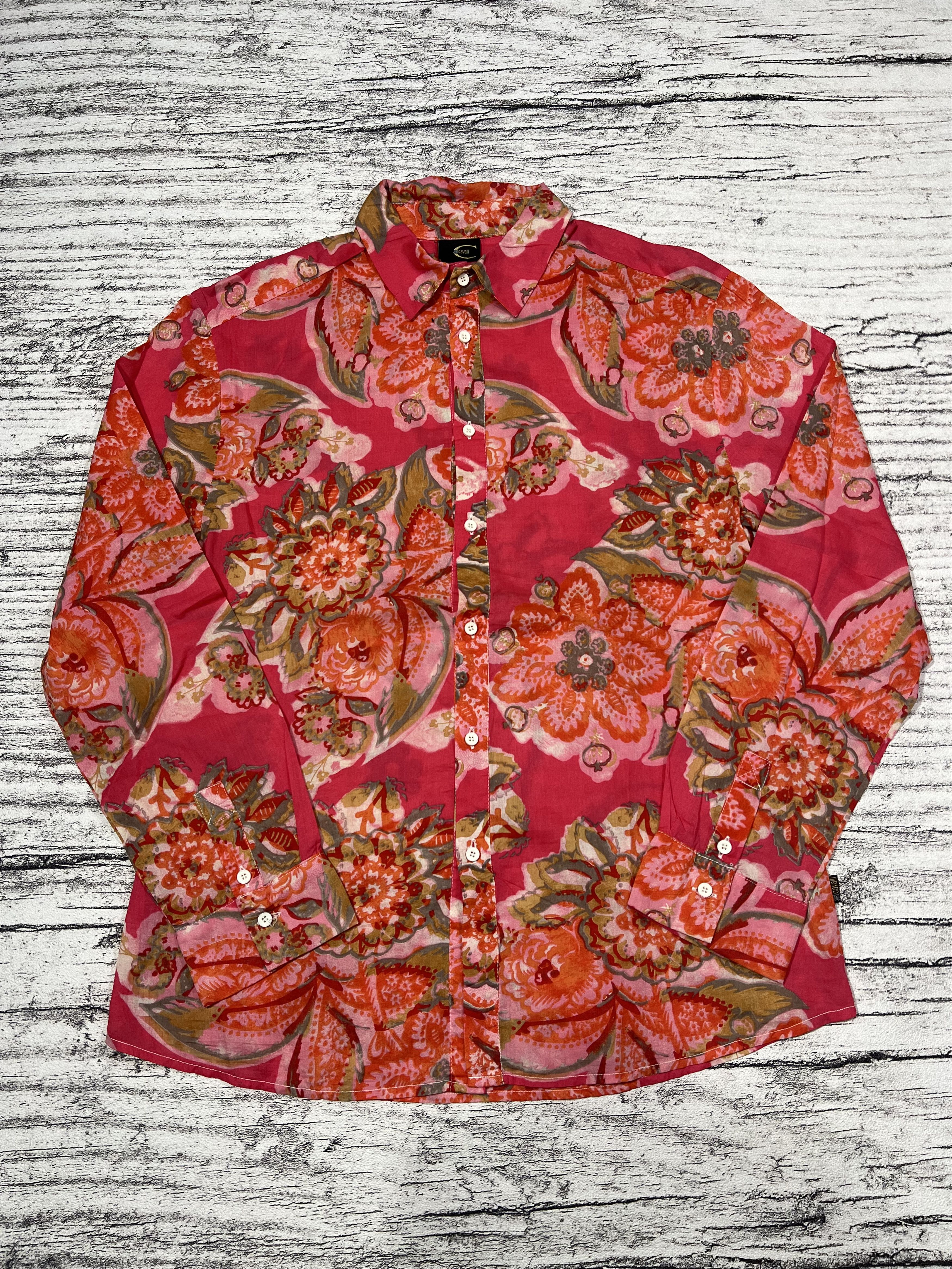 Just Cavalli 2000s Just Cavalli Floral Flower Fleur Pattern Shirt Size US M / EU 48-50 / 2 - 1 Thumbnail