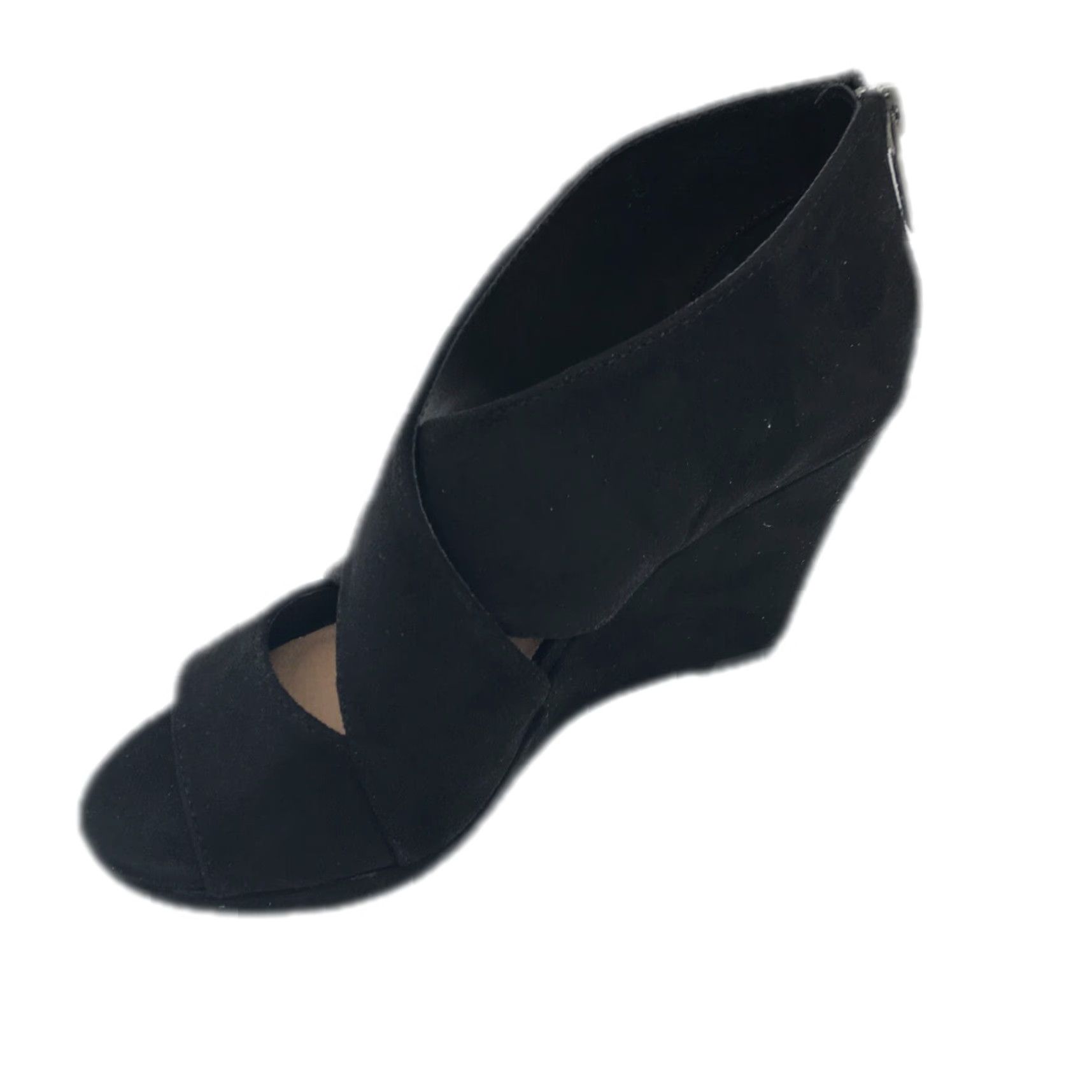 Vintage Michael Antonio Anie Wedge Heels Womens Open Toe Casual Black Size 6 Size US 6 / IT 36 - 2 Thumbnail