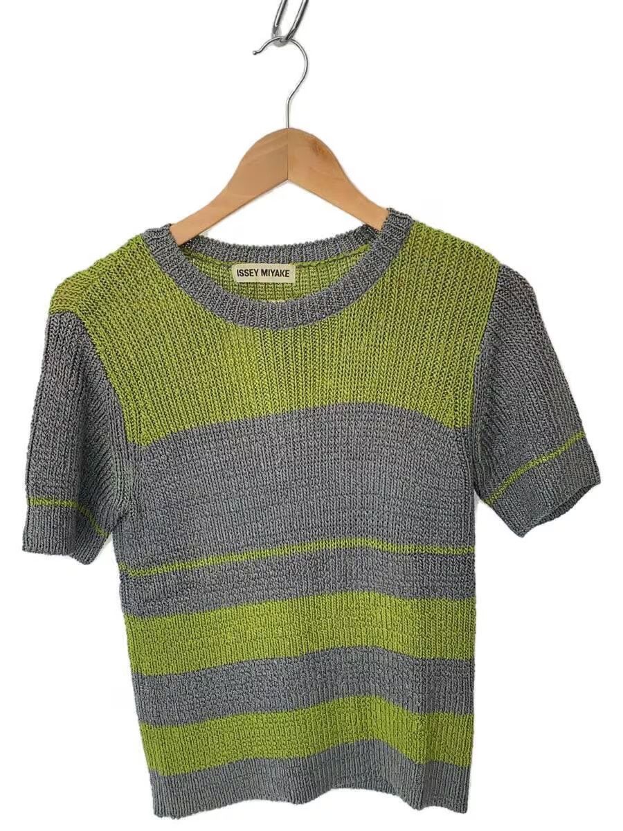 Issey Miyake Striped Short Sleeve Knit Sweater Size M / US 6-8 / IT 42-44 - 1 Thumbnail