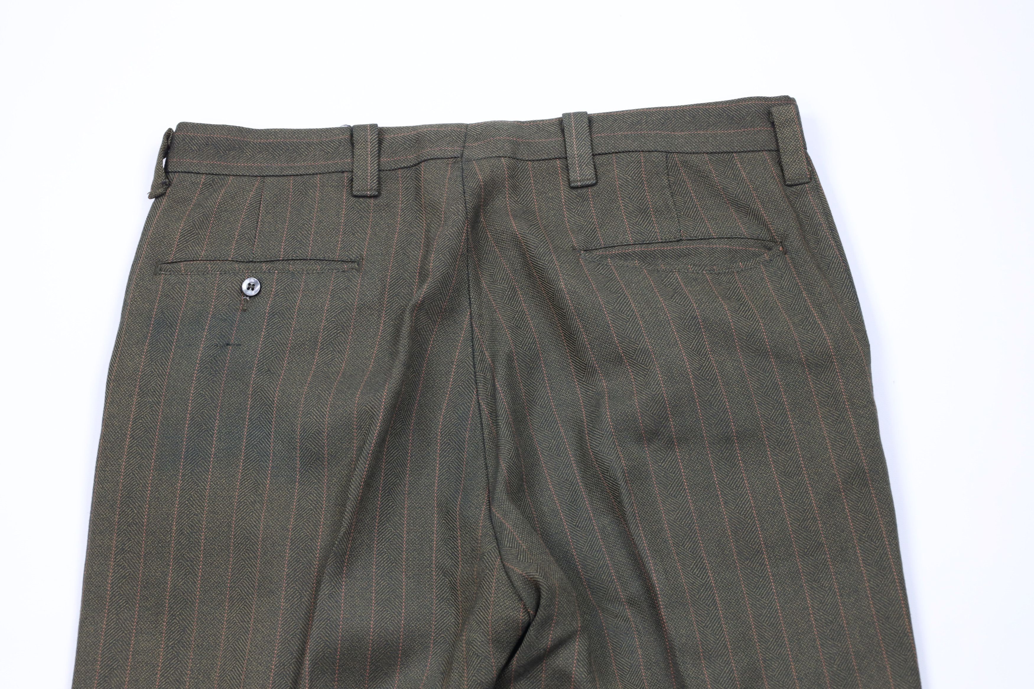 Vintage Vintage 60s 70s Streetwear Wool Pinstriped Chino Pants USA Size US 36 / EU 52 - 10 Thumbnail