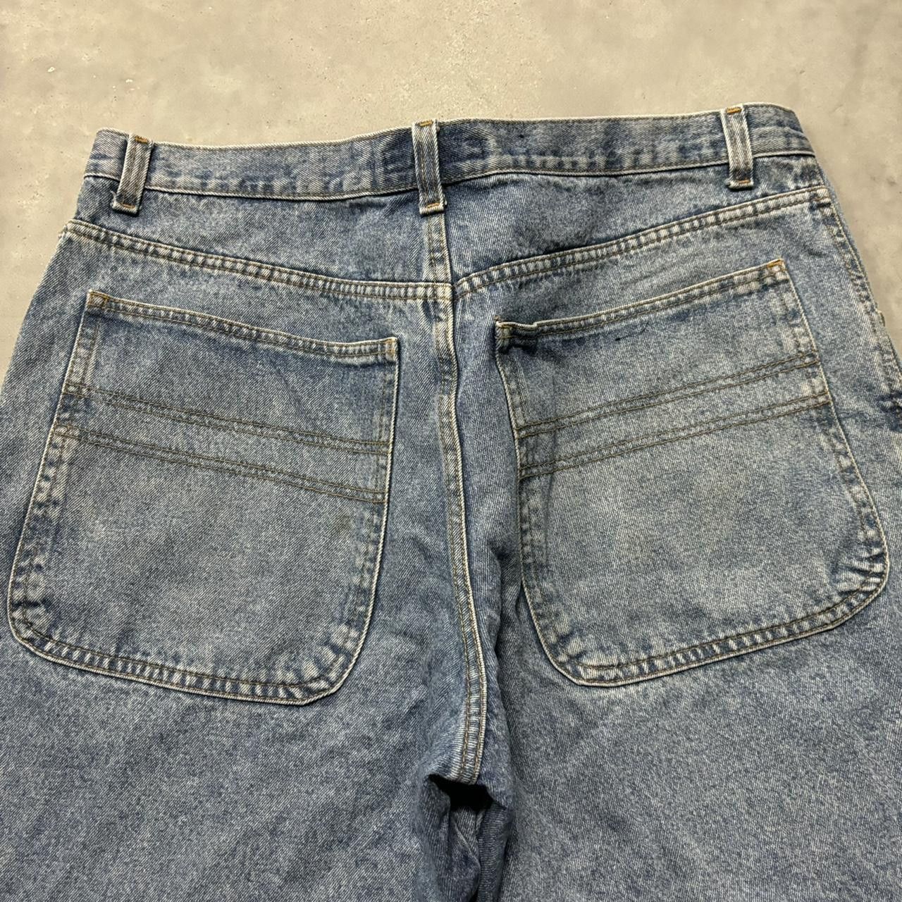 Japanese Brand × Vintage Crazy Vintage Y2K/2000s Baggy Denim Skater Jean Shorts Jorts! Size US 40 / EU 56 - 4 Thumbnail