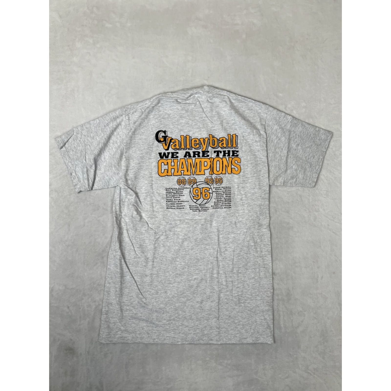 Jerzees VINTAGE Jerzees Golden Valley Lady Knights T-Shirt Mens Large Gray Volleyball 1996 90s Size US L / EU 52-54 / 3 - 6 Thumbnail