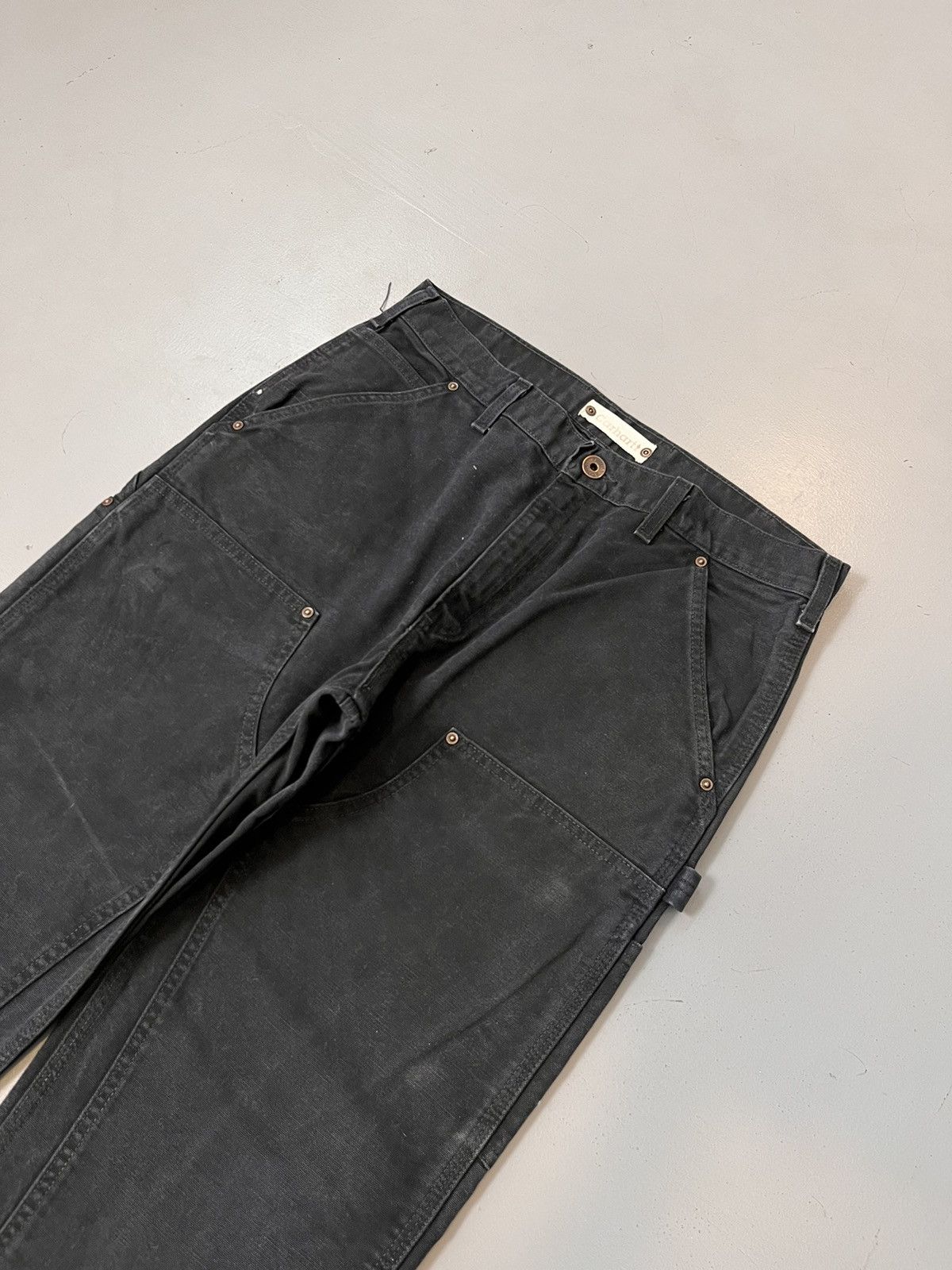 image of Vintage Carhartt Eb136 Blk Double Knee Denim in Black, Men's (Size 34)