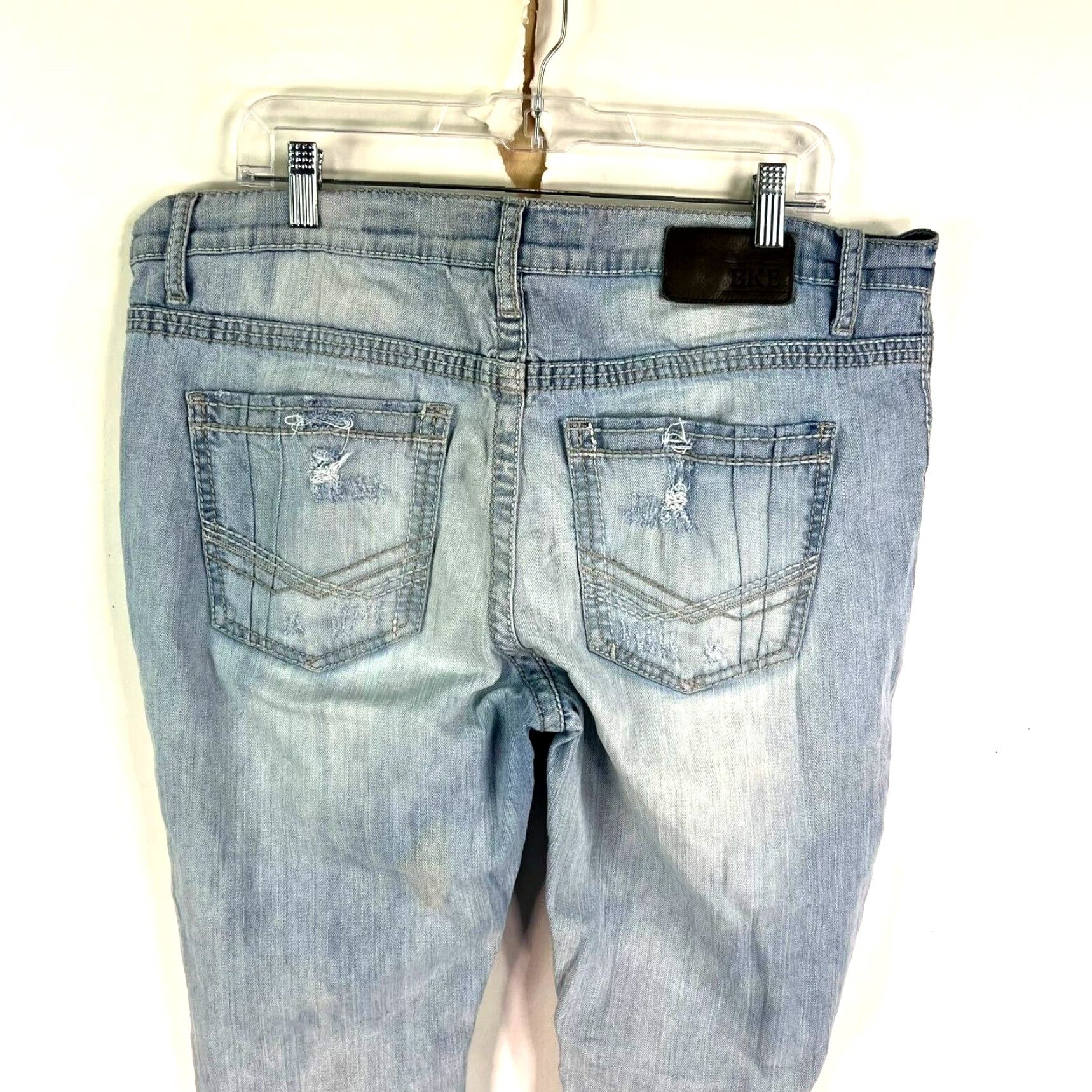 Vintage Buckle BKE Jake Men's Straight Leg Denim Jeans Size 38L Blue Distressed 34x38 Size US 38 / EU 54 - 7 Thumbnail