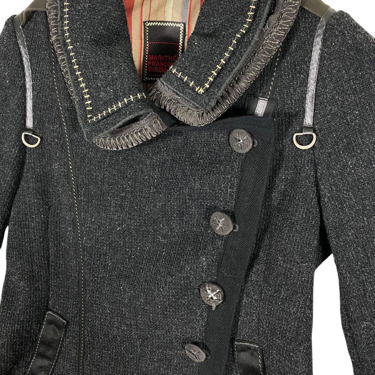 Marithe + Francois Girbaud × Vintage Vintage Marithe Francois Girbaud Wool Long Jacket S Size Size S / US 4 / IT 40 - 6 Thumbnail