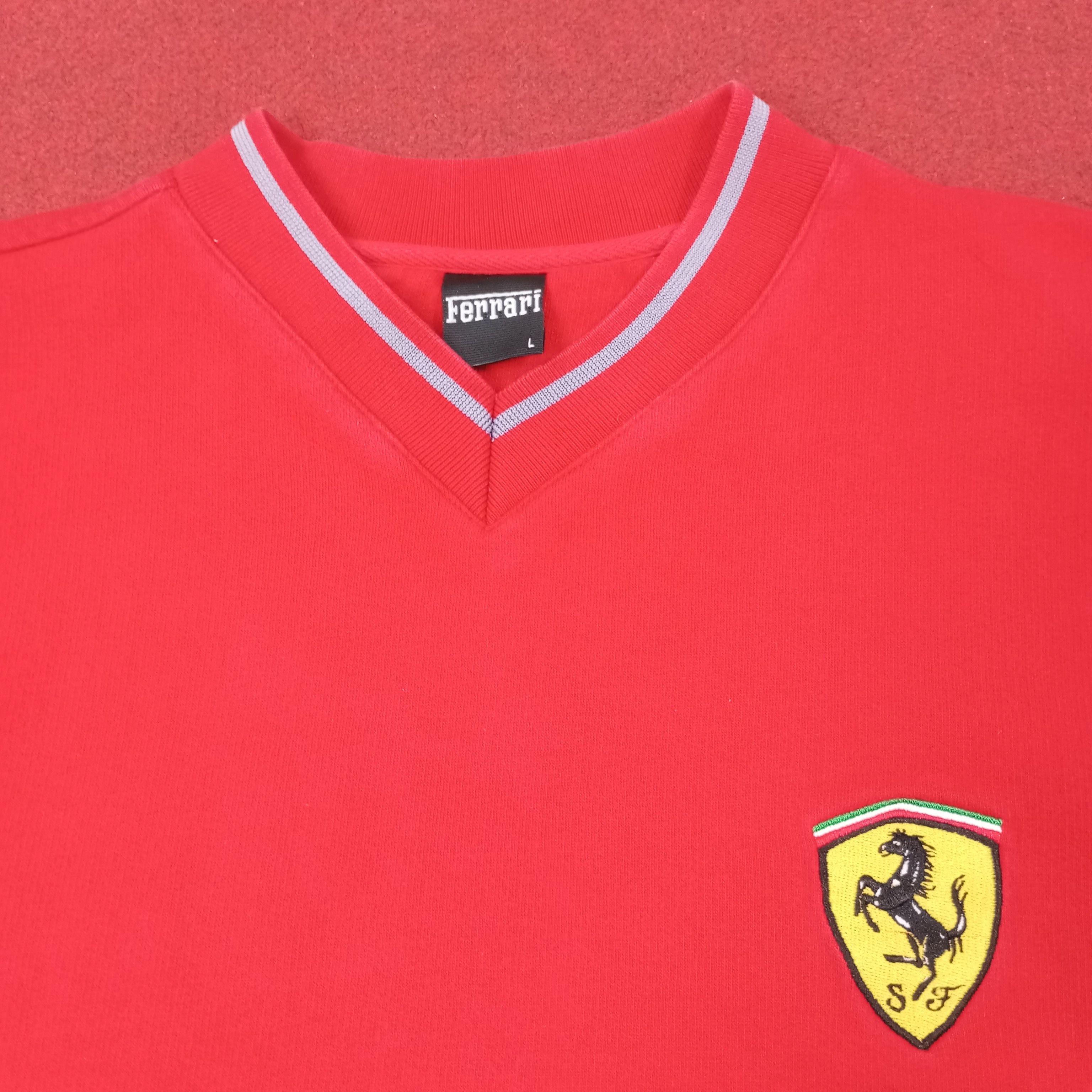Ferrari Motorsports Logo Design Sweatshirt c241n23