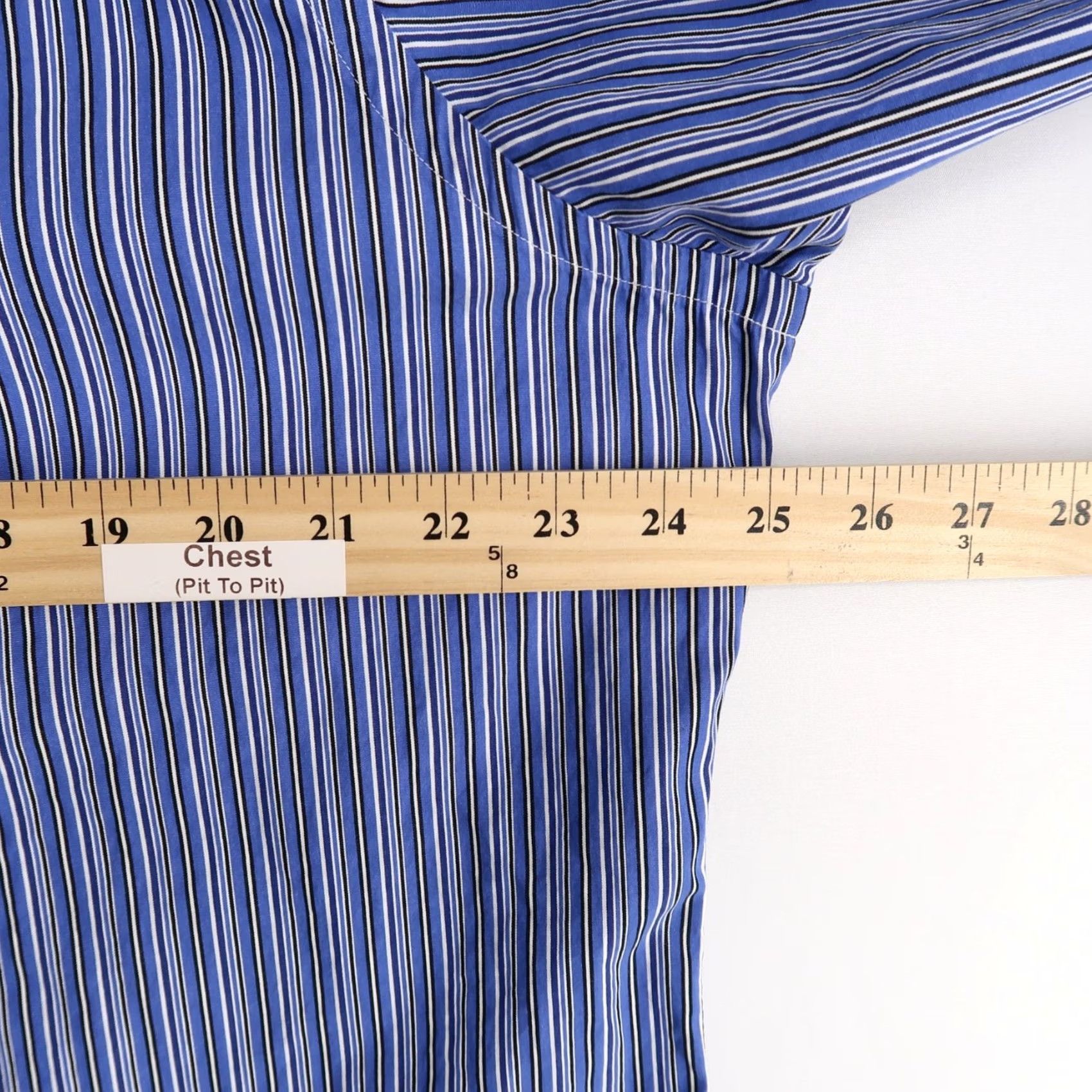 Ralph Lauren Ralph Lauren Shirt Mens XL Blue Striped Custom Fit Button-Down Long Sleeve Shirt Size US XL / EU 56 / 4 - 6 Thumbnail