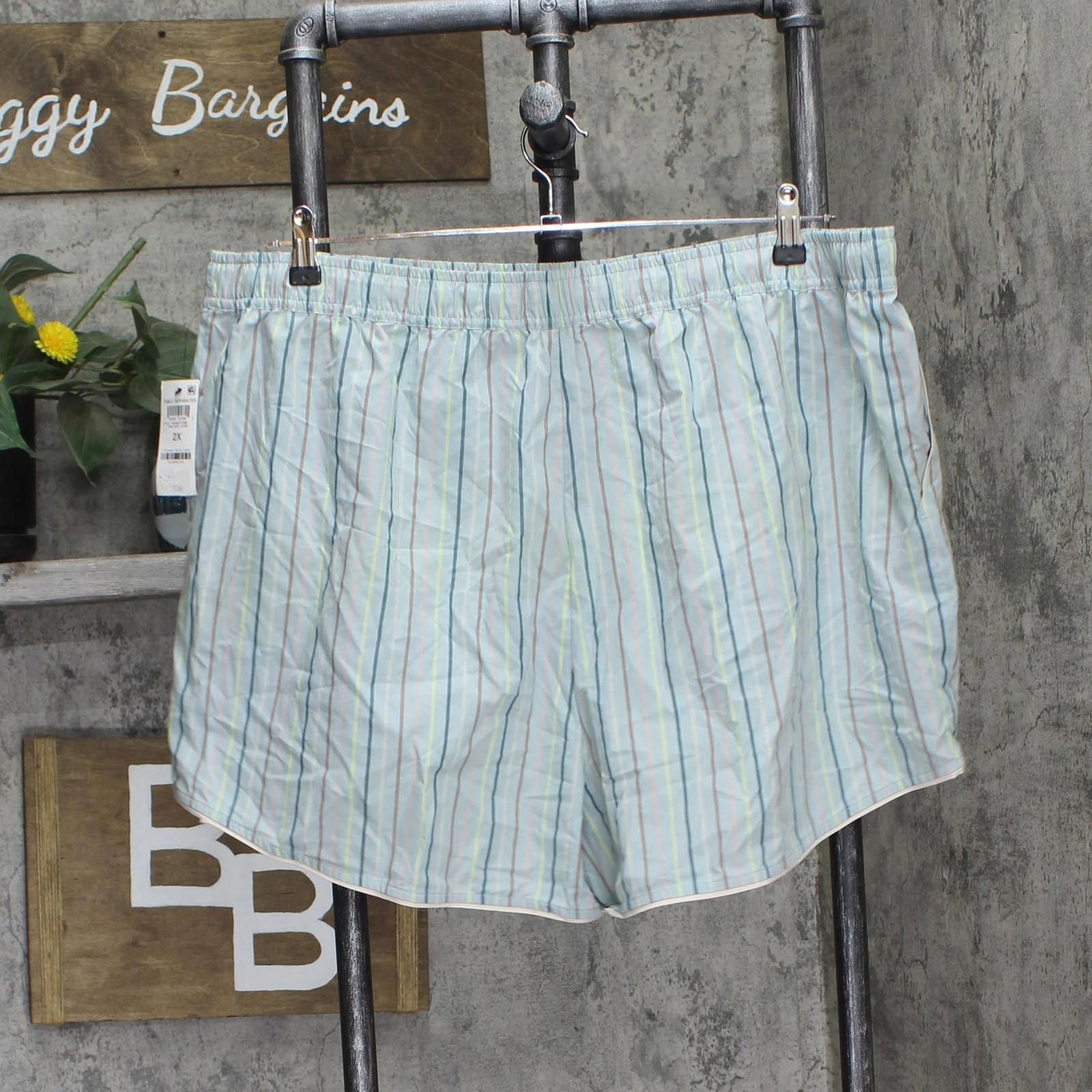 Other Nwt State Of Day Boxer Shorts Thin Vertical Stripe Blue 2x Size 42" / US 20 - 2 Thumbnail