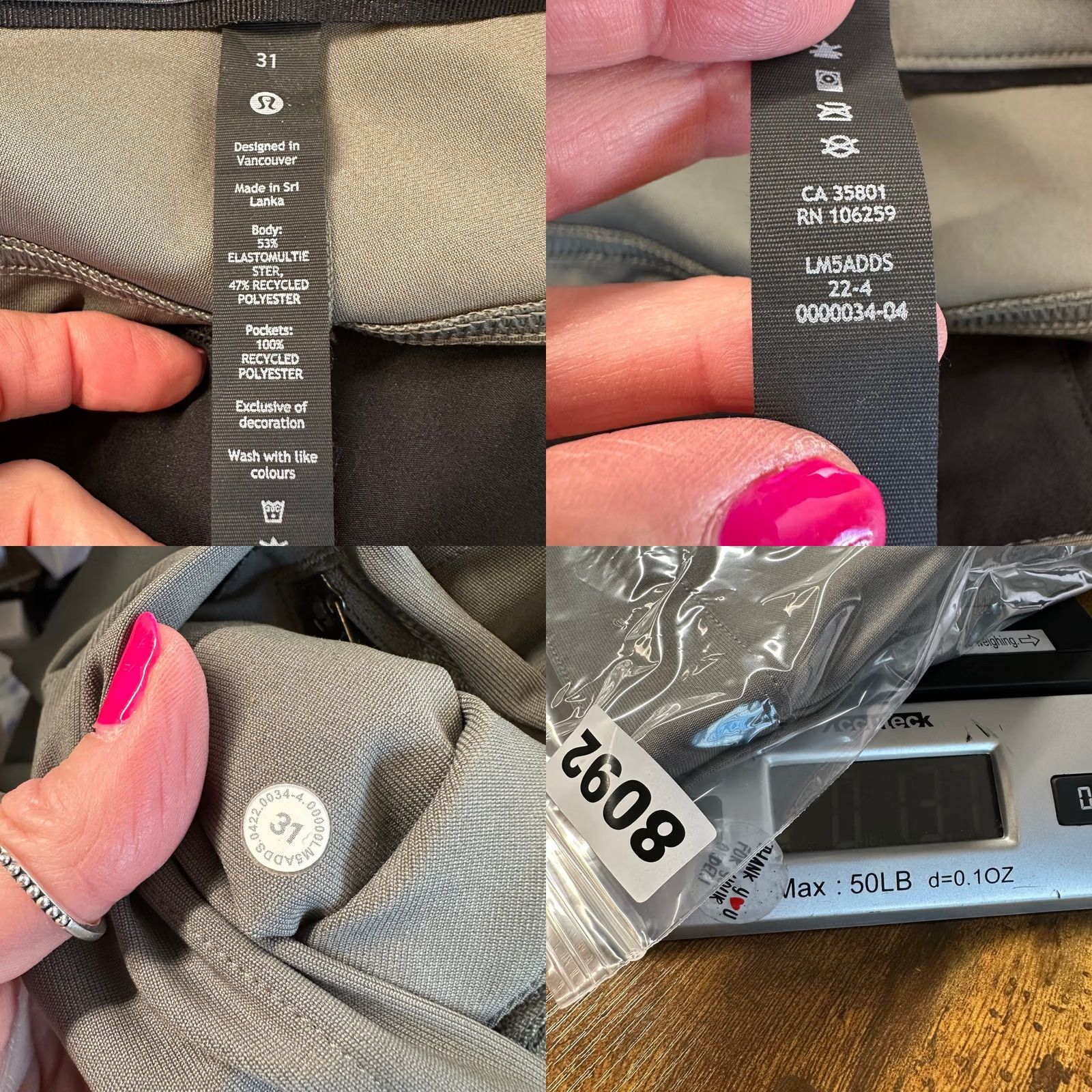 Lululemon Lululemon ABC Classic-Fit Pant Warpstreme 31 Inseam 32" Gray Green Mens Size US 31 - 8 Thumbnail