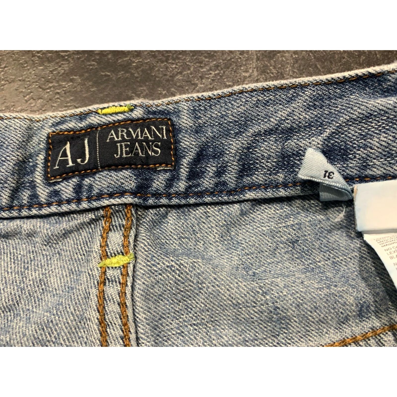 Armani ARMANI Blue Mens Jeans Size 31 Inseam 32 Ankle Cotton Mens Size US 31 - 3 Thumbnail