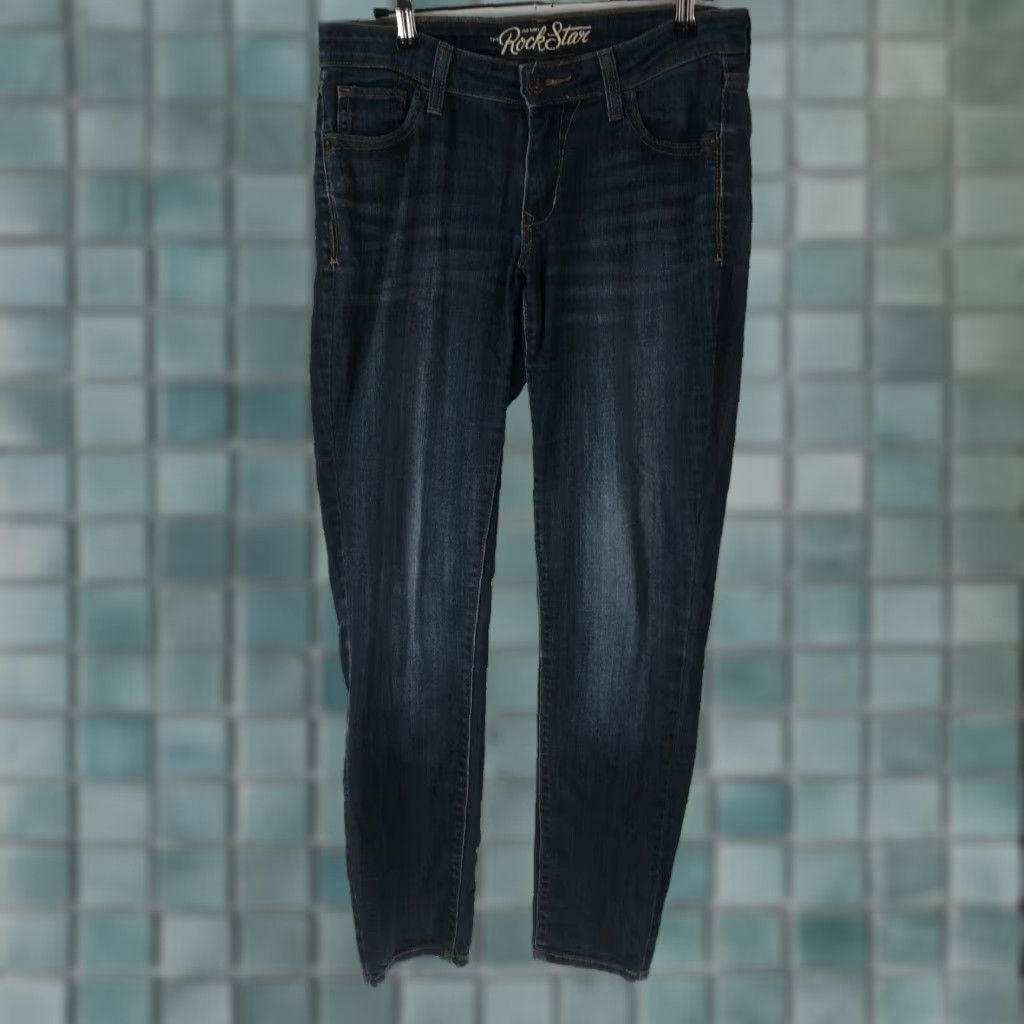 Old Navy Old Navy Rockstar Rock Star Skinny Jeans Blue 32x30 Denim Women's Size 8 Size 30" / US 8 / IT 44 - 1 Thumbnail