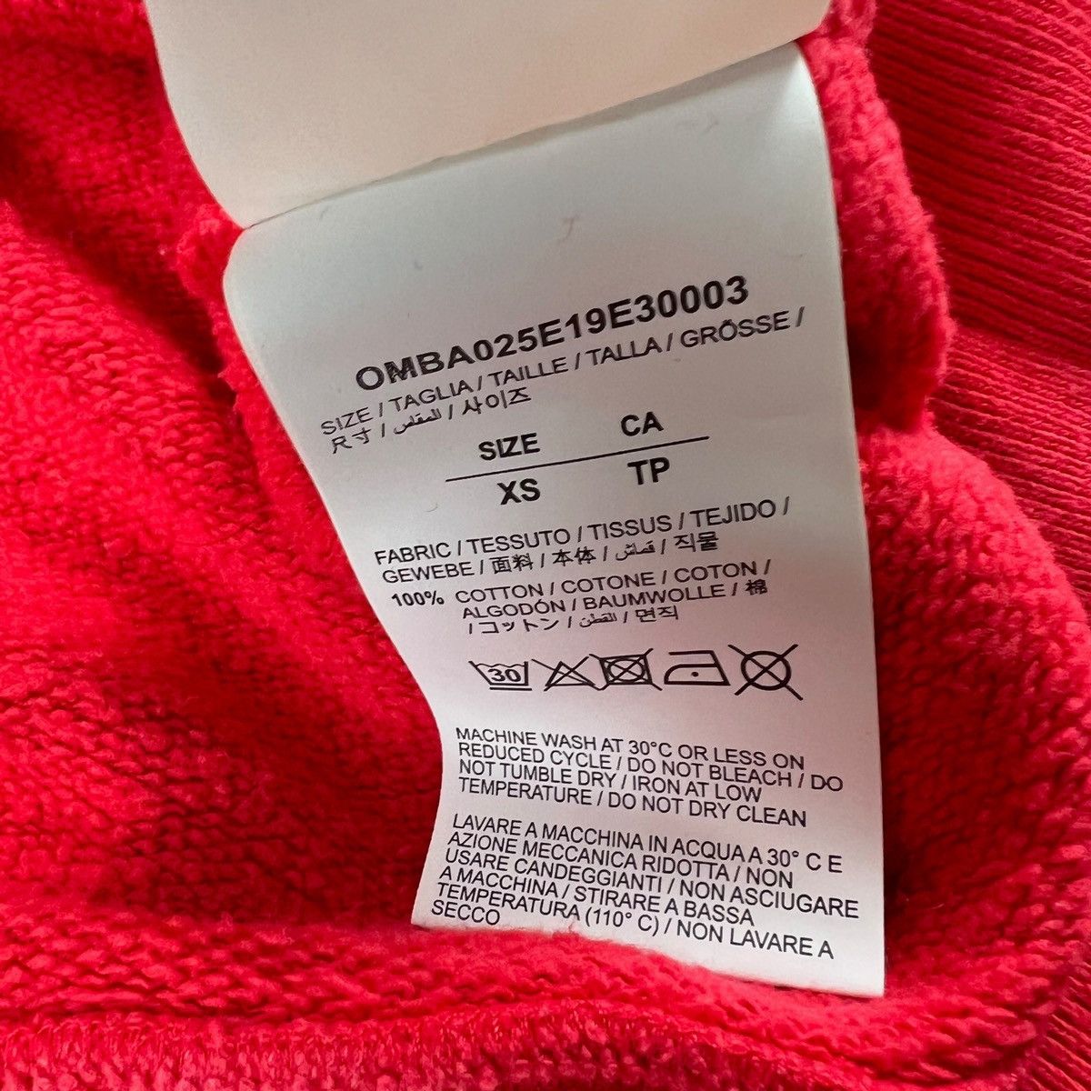 Off-White Off-White Unfinished Arrows Red Sweatshirt Size US S / EU 44-46 / 1 - 5 Thumbnail