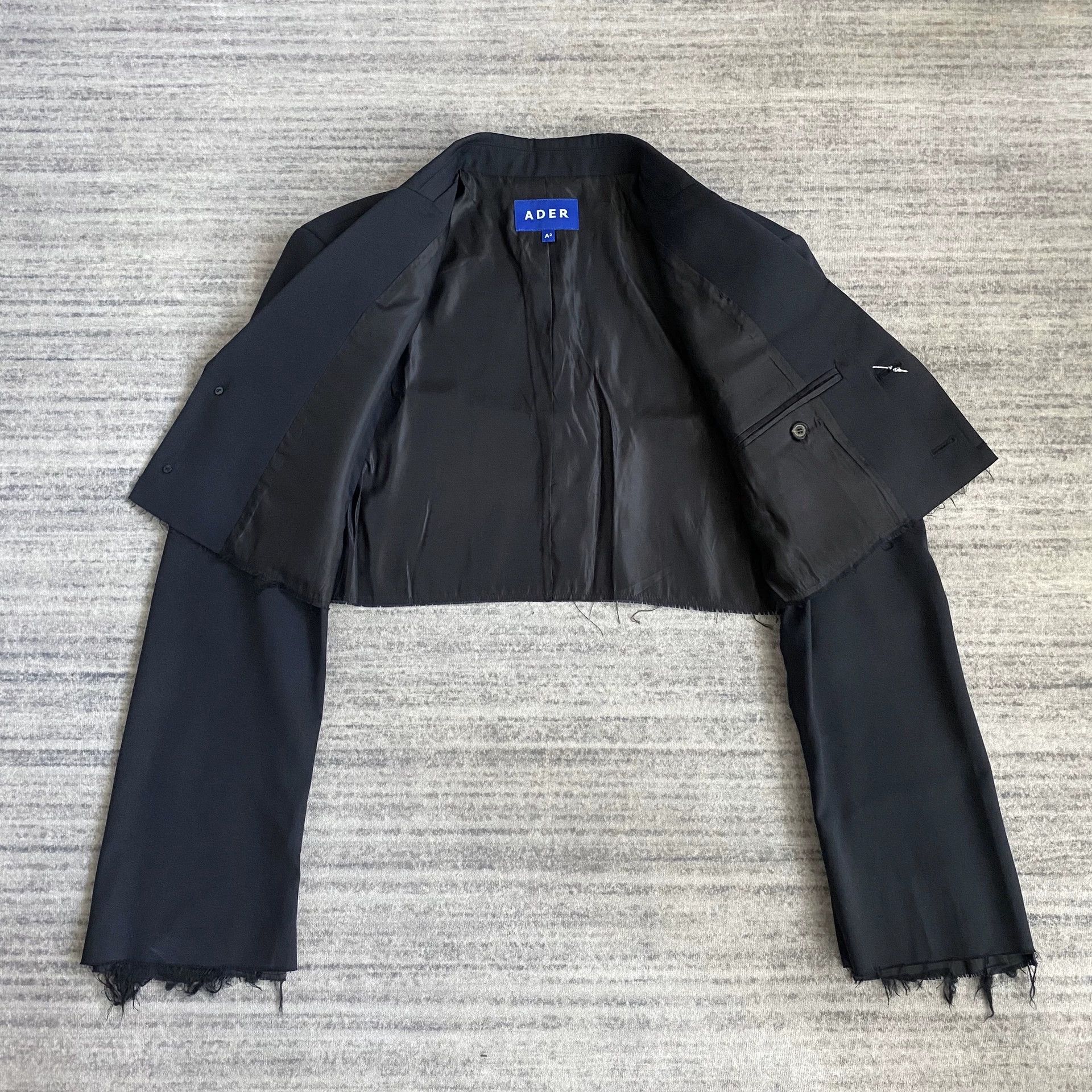 Ader Error Ader Error Deconstructed Distressed Short Unisex Blazer Size XS / US 0-2 / IT 36-38 - 2 Thumbnail