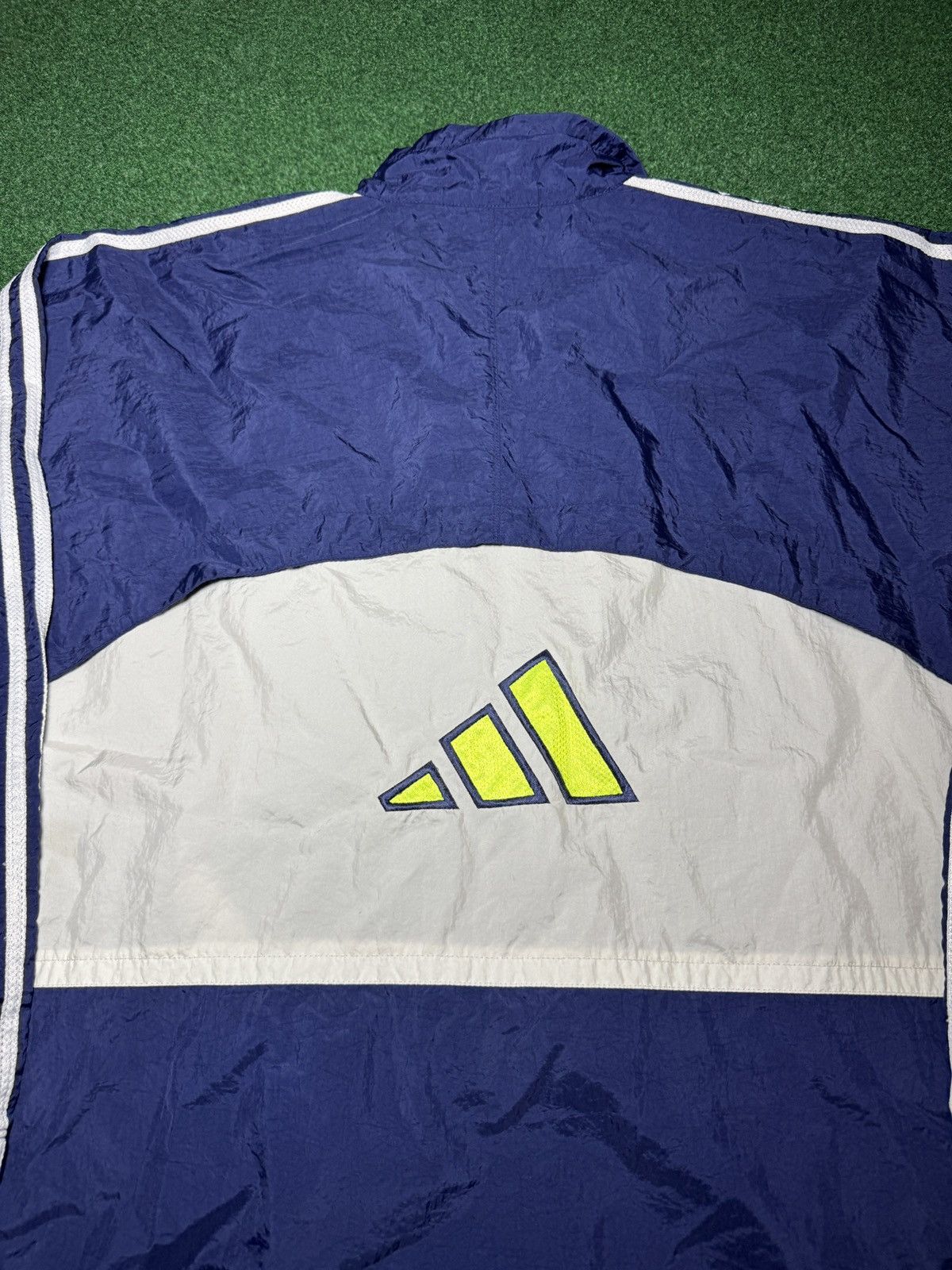 Adidas Vintage Adidas Windbreaker XL Boxy 25x27 Full Zip Jacket Size US XL / EU 56 / 4 - 5 Thumbnail